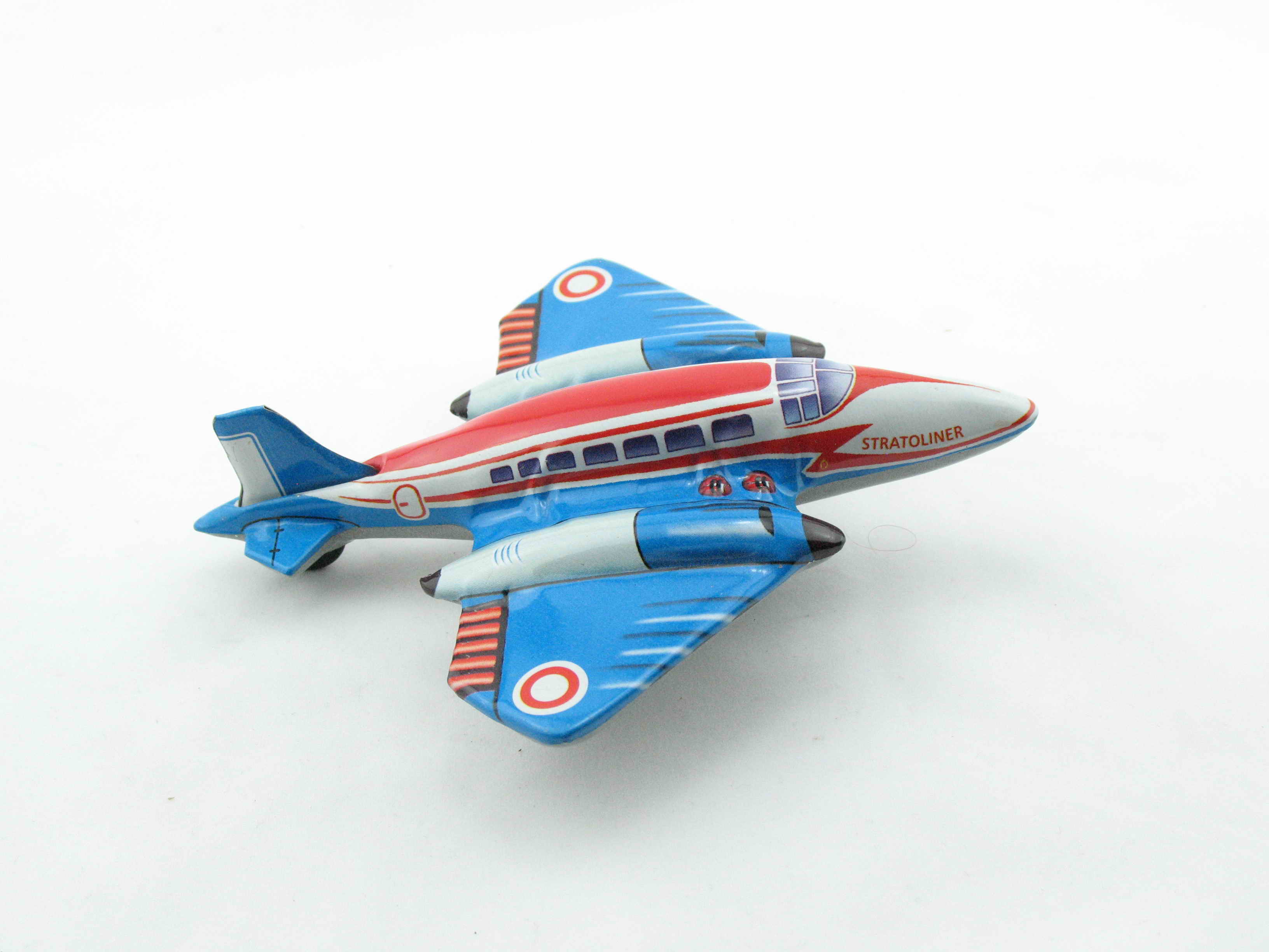 Blechspielzeug - Flugzeug Stratoliner mit Friktionsantrieb