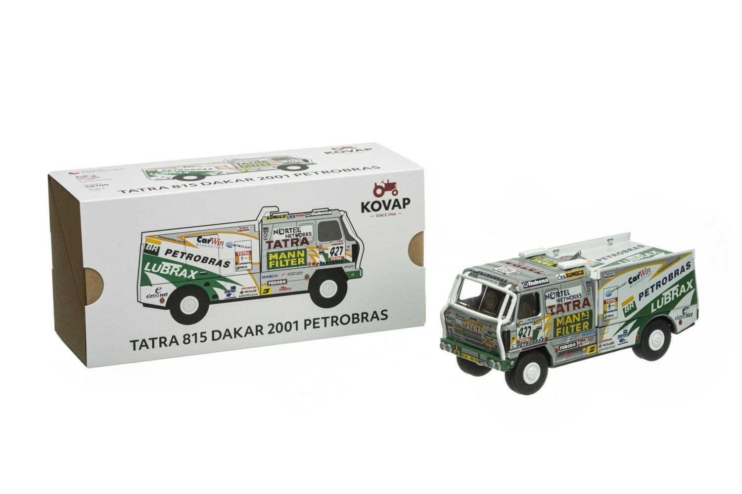 Tatra 815 LKW Rallye Dakar 2001 'Petrobras' von KOVAP, Neuheit 2021 – Blechspielzeug