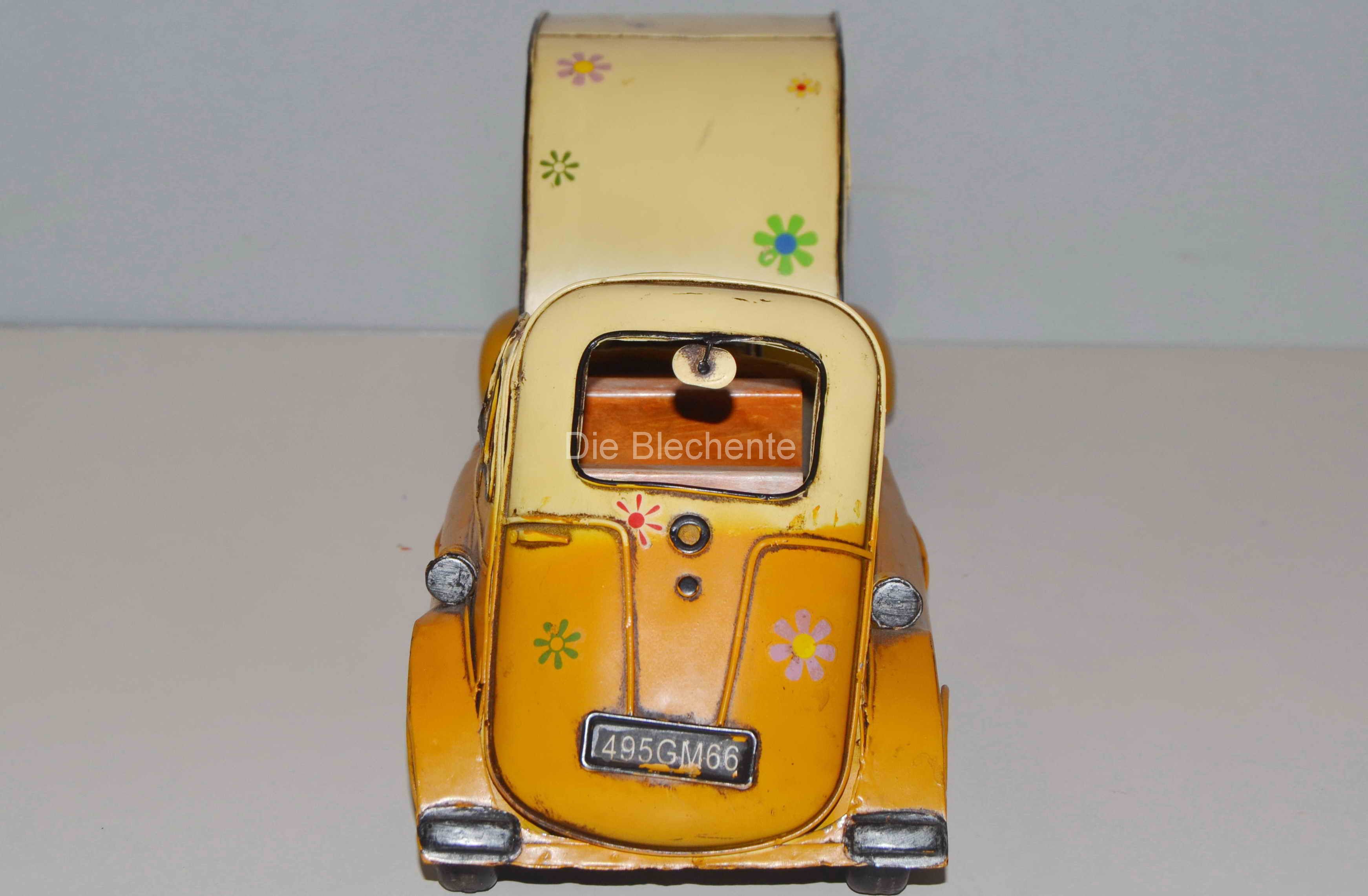 Blechmodell - BMW Isetta mit Wohnwagen