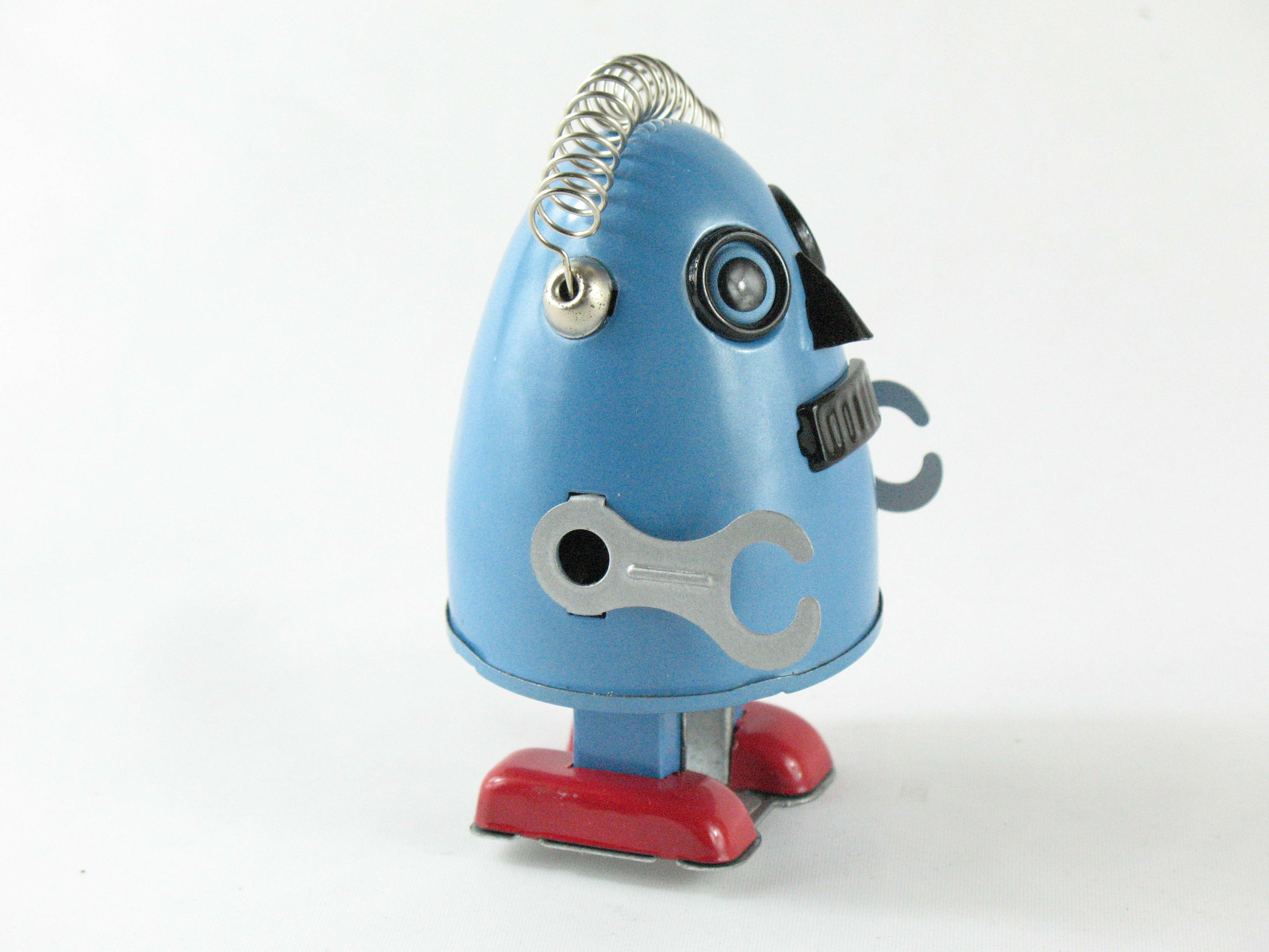 Blechspielzeug - Roboter EGG ROBOT, hellblau