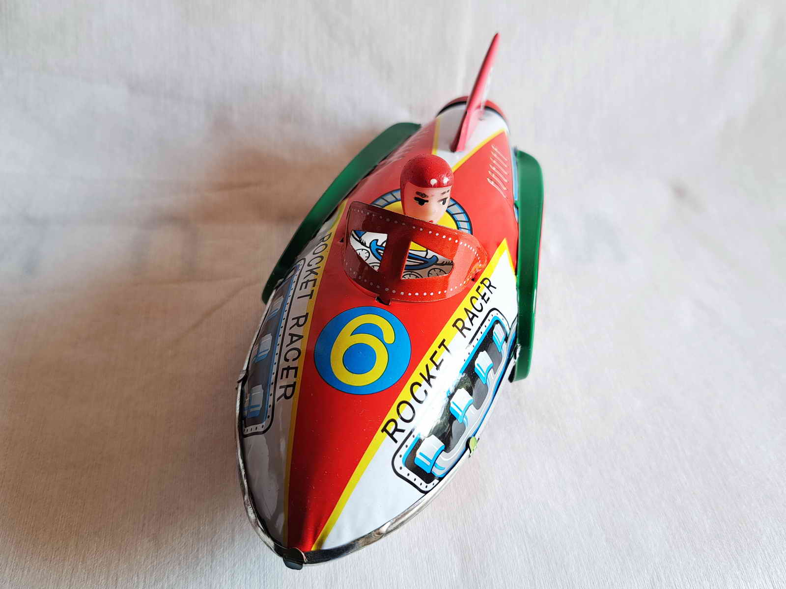 Blechspielzeug - Raketenboot, Raumschiff Rocket Racer