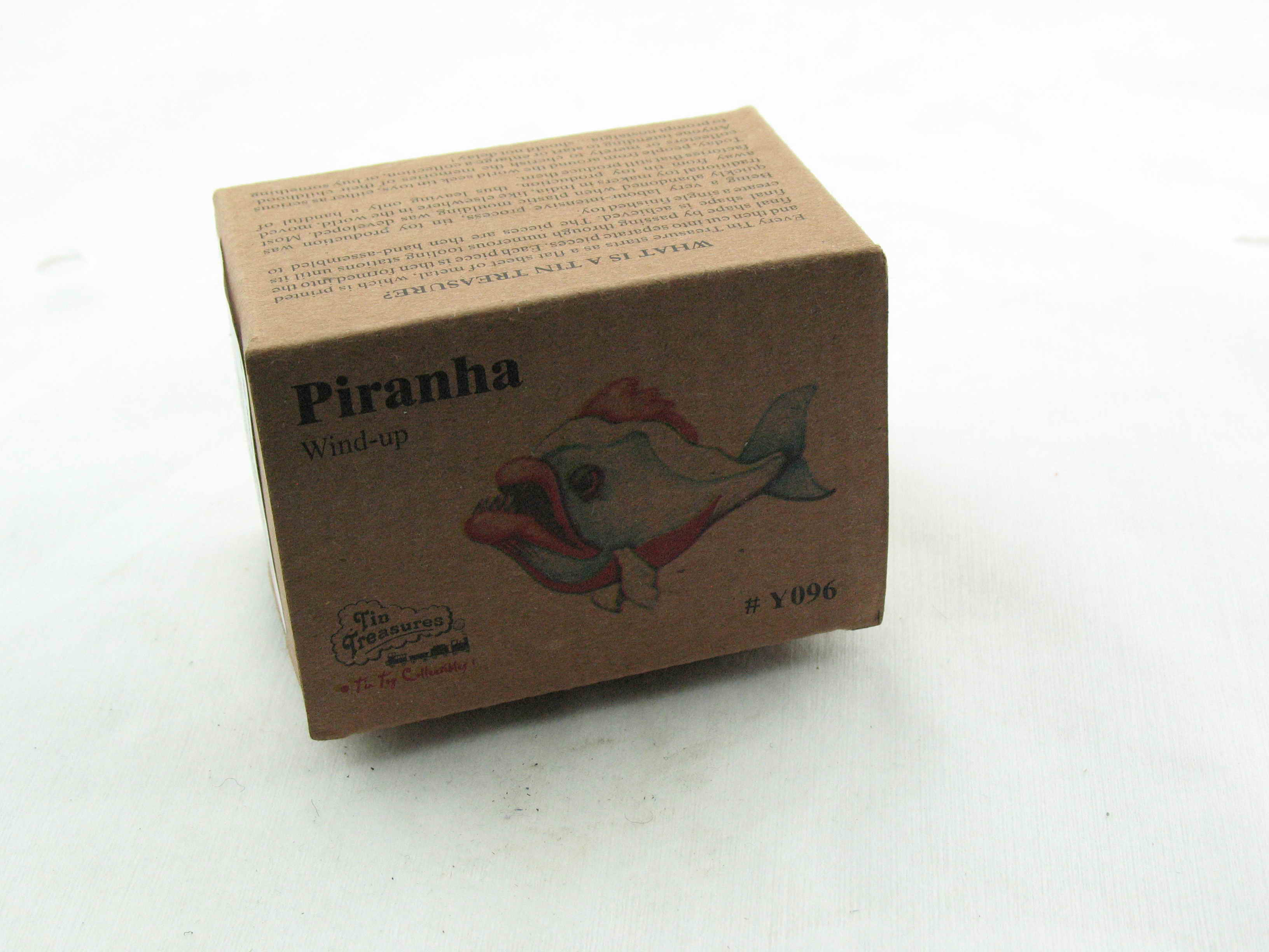 Blechspielzeug - Raubfisch, Piranha mit Uhrwerk