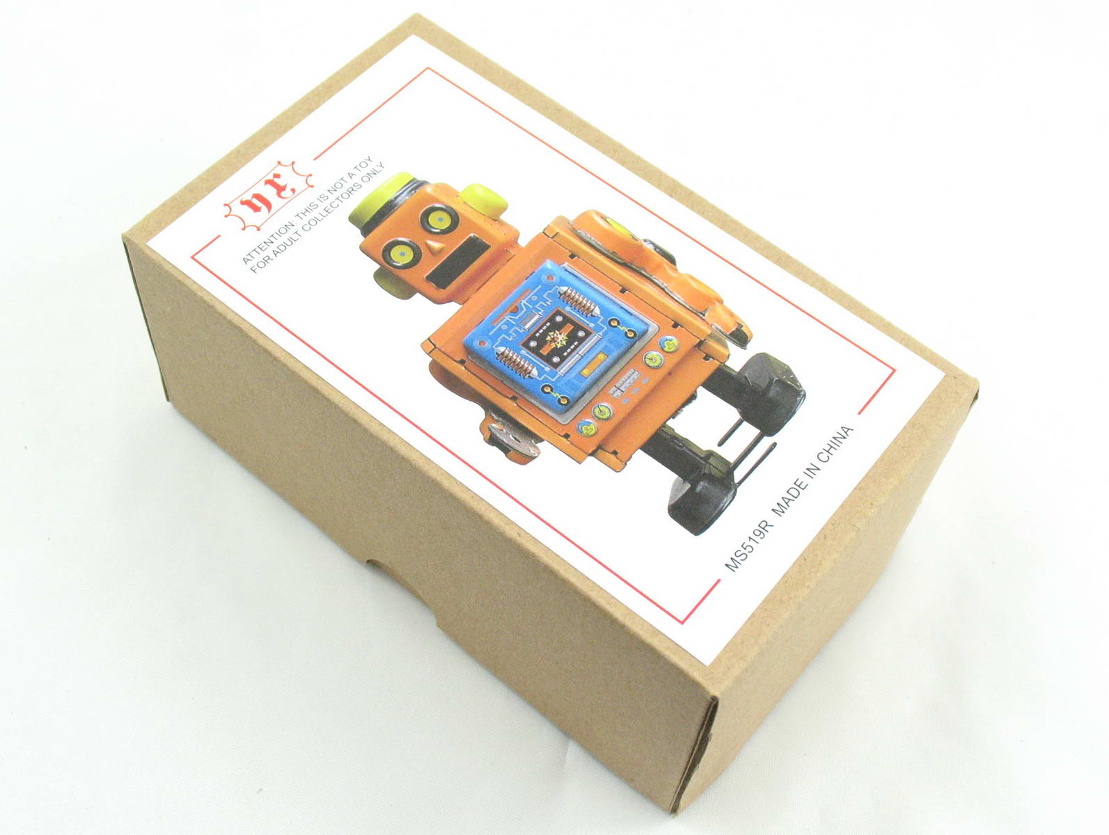 Blechspielzeug - Roboter orange