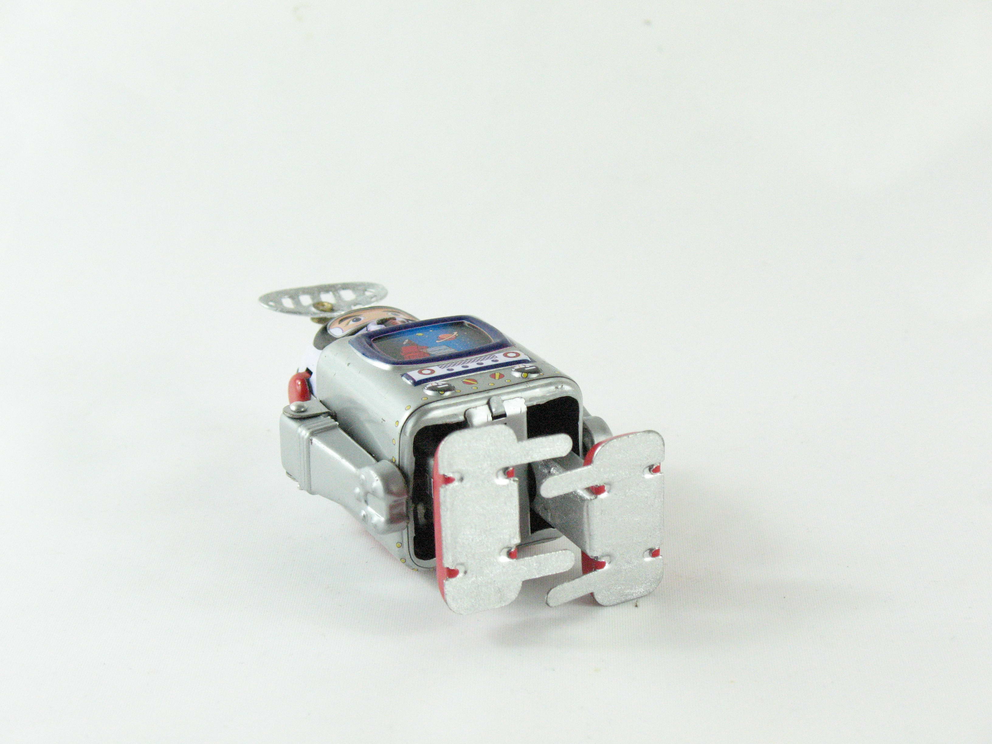 Blechspielzeug - Roboter Astronaut mit Monitor und Antenne