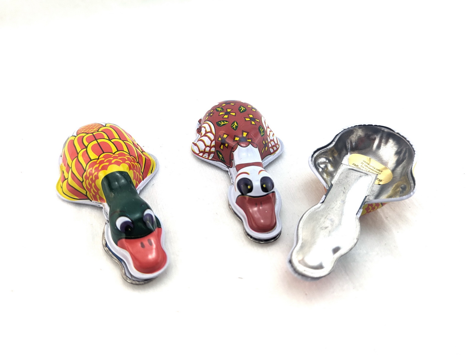 Blechspielzeug - Knack-Ente, Clicker, Knacker, Knackfrosch