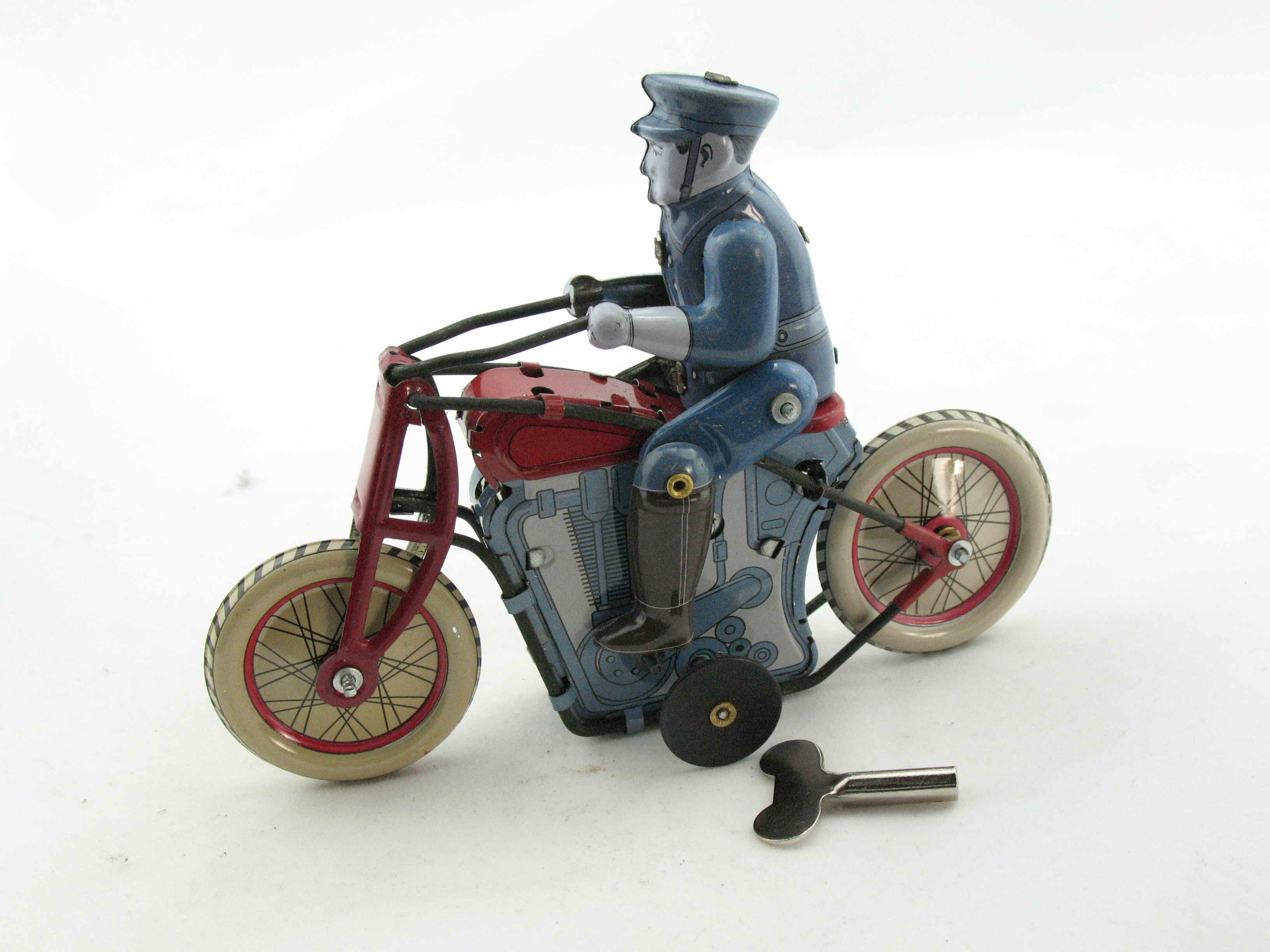 Blechspielzeug - Motorradpolizist