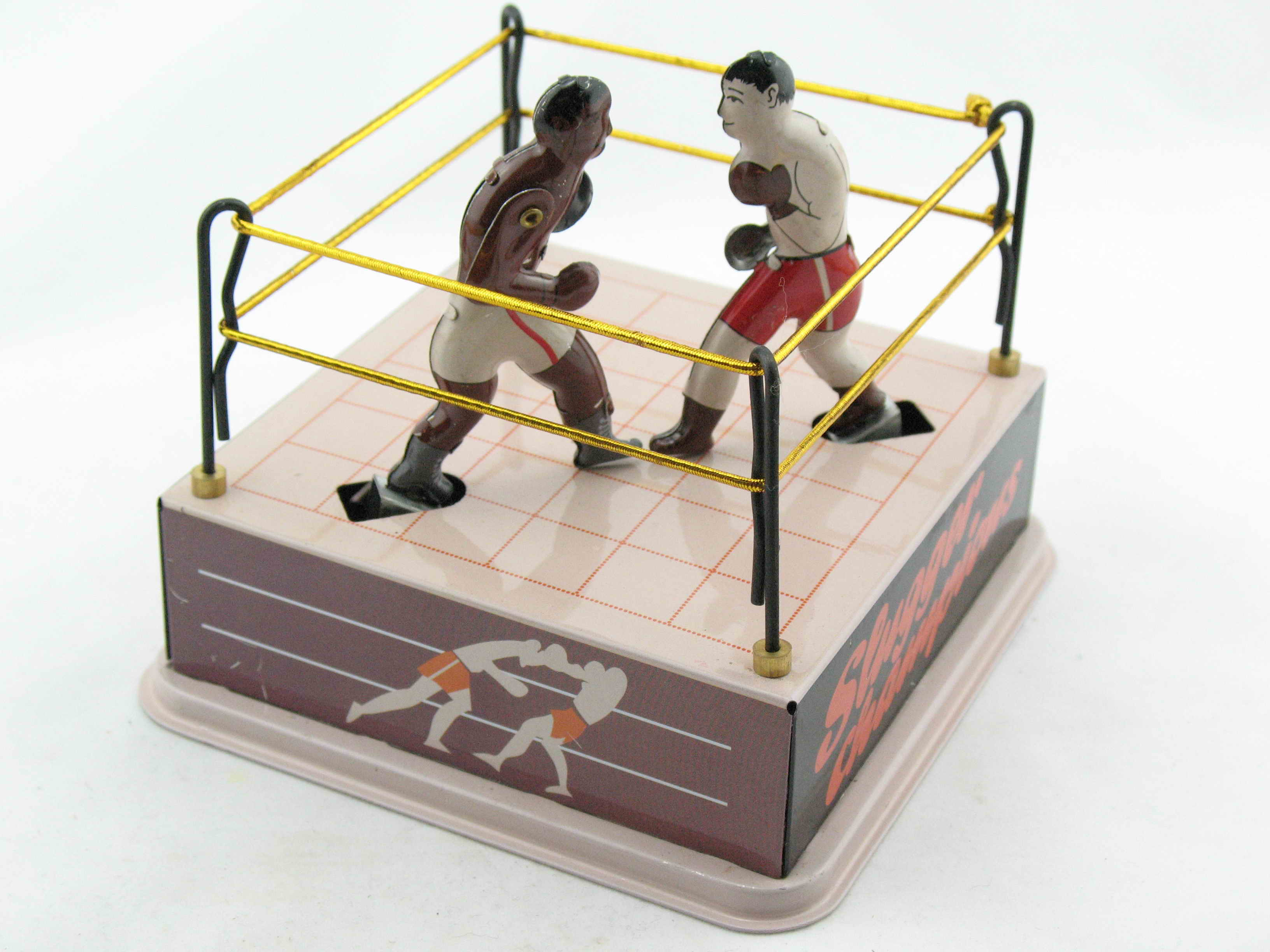 Blechspielzeug - Boxring mit 2 Boxern