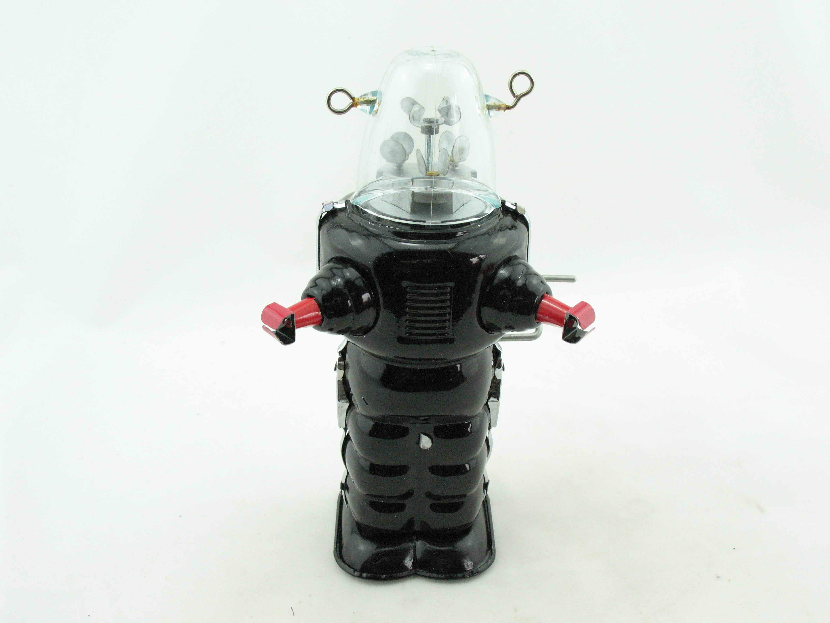 Blechspielzeug - Roboter Space Trooper mit Glashelm, schwarz