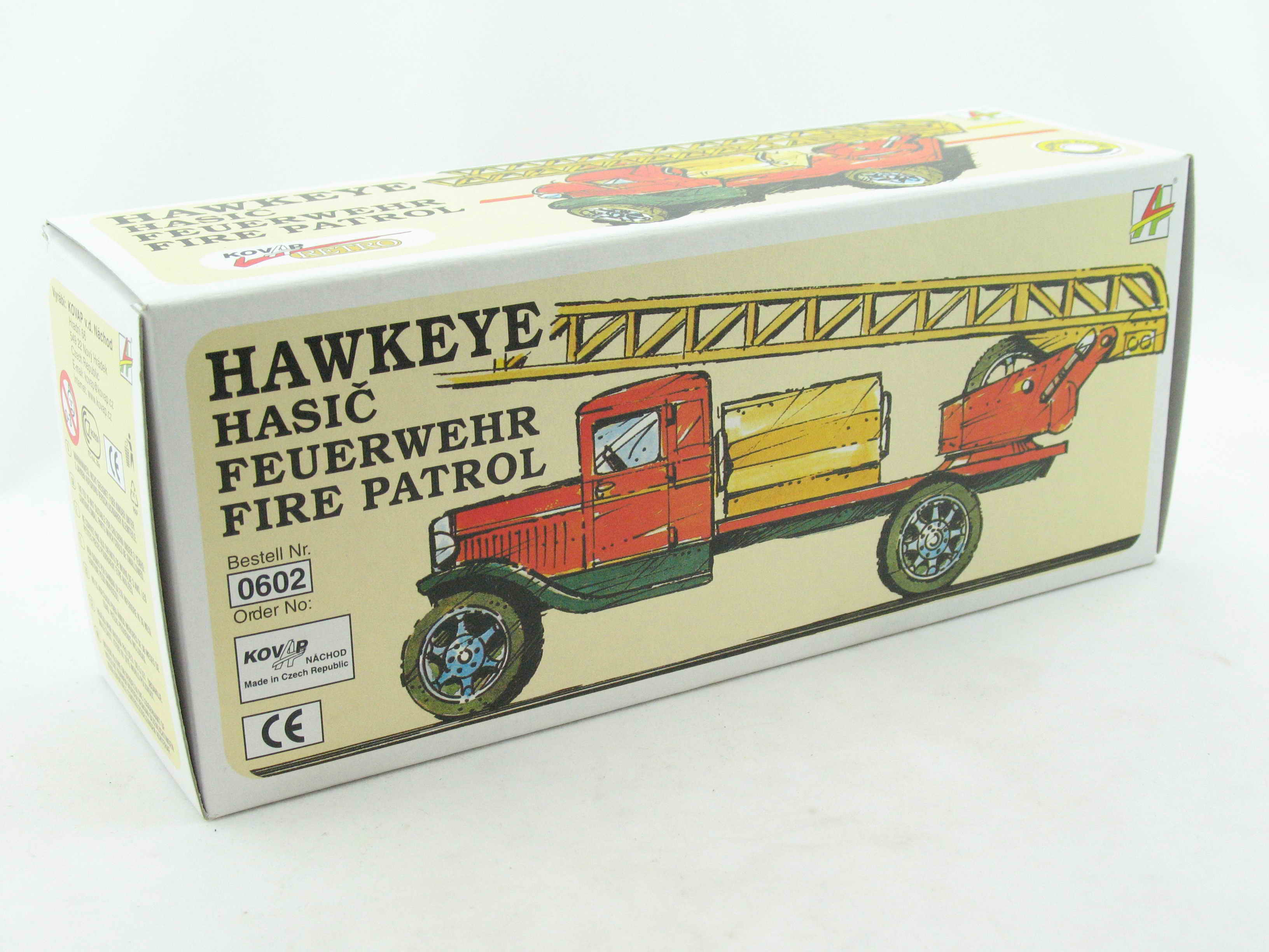 Hawkeye LKW Feuerwehr Leiterwagen von KOVAP - Blechspielzeug