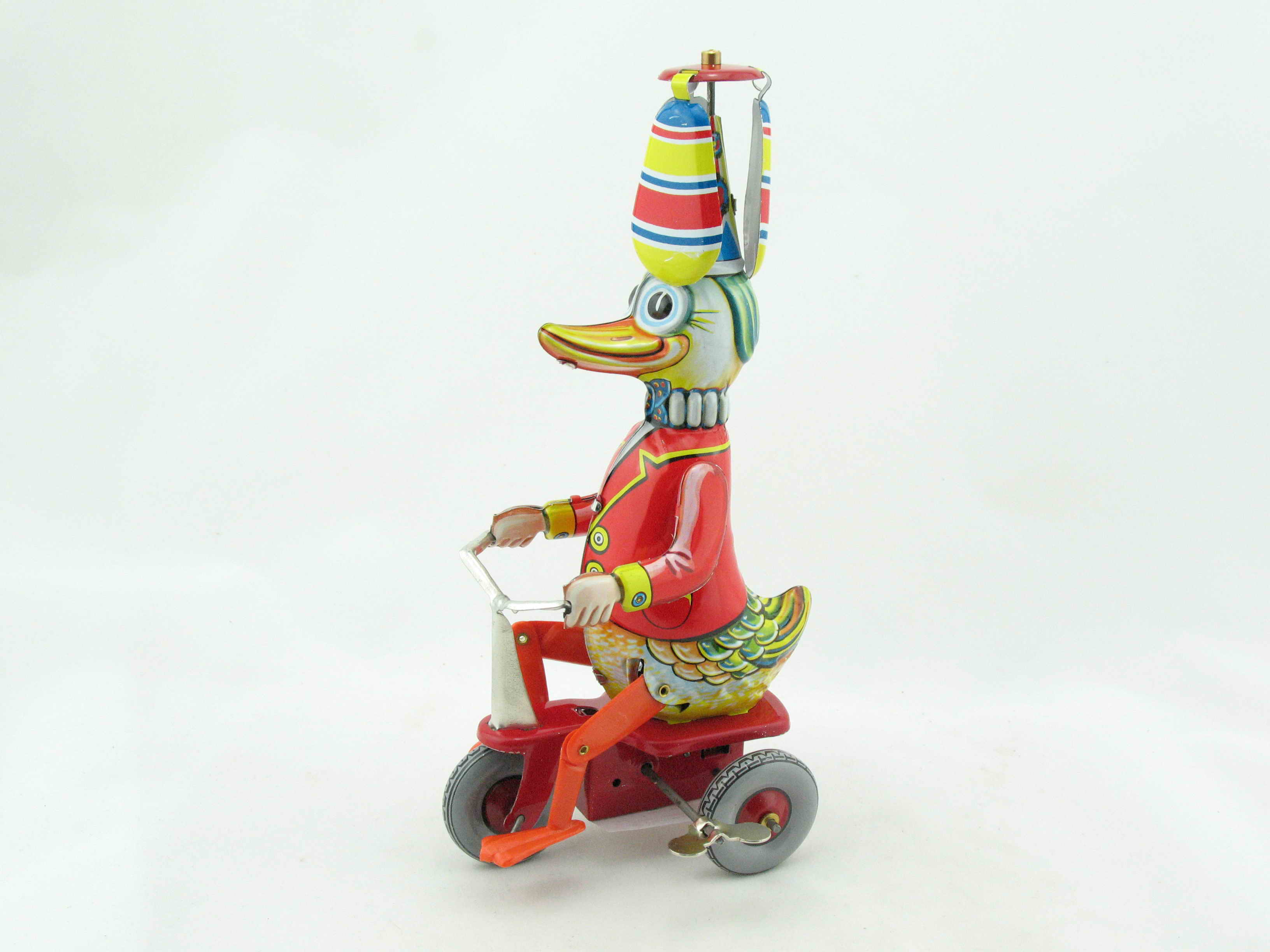 Blechspielzeug - Ente auf Dreirad, made in Germany