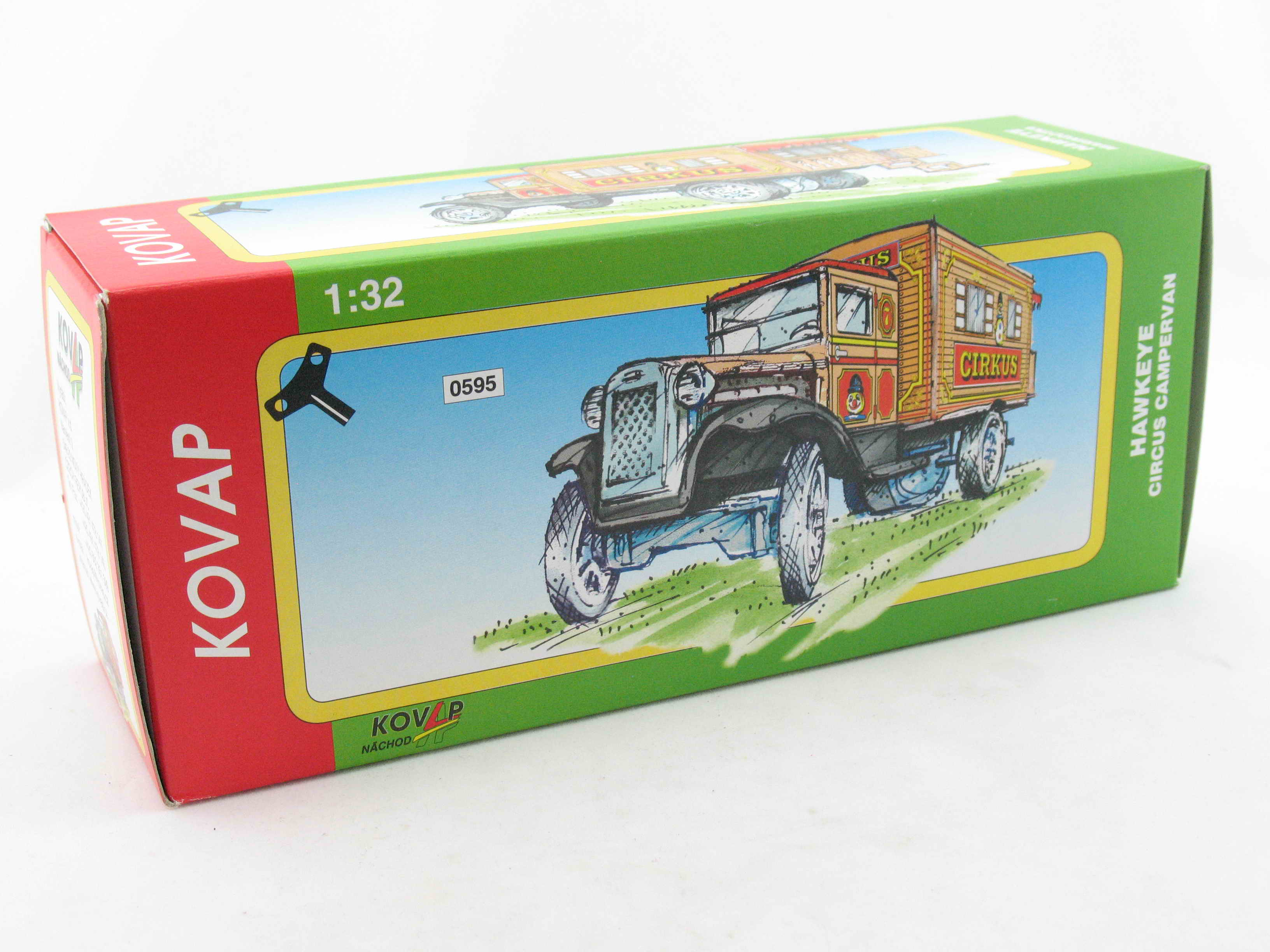 Hawkeye LKW Zirkus-Wohnmobil mit Uhrwerk von KOVAP - Blechspielzeug