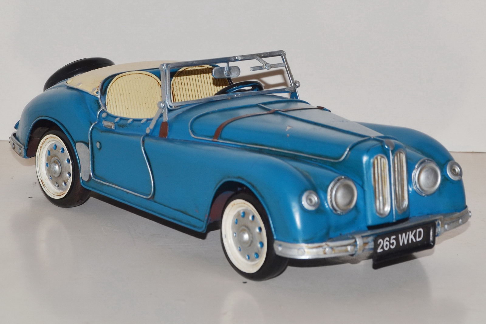 Blechmodell - Blaues Cabrio BMW 328