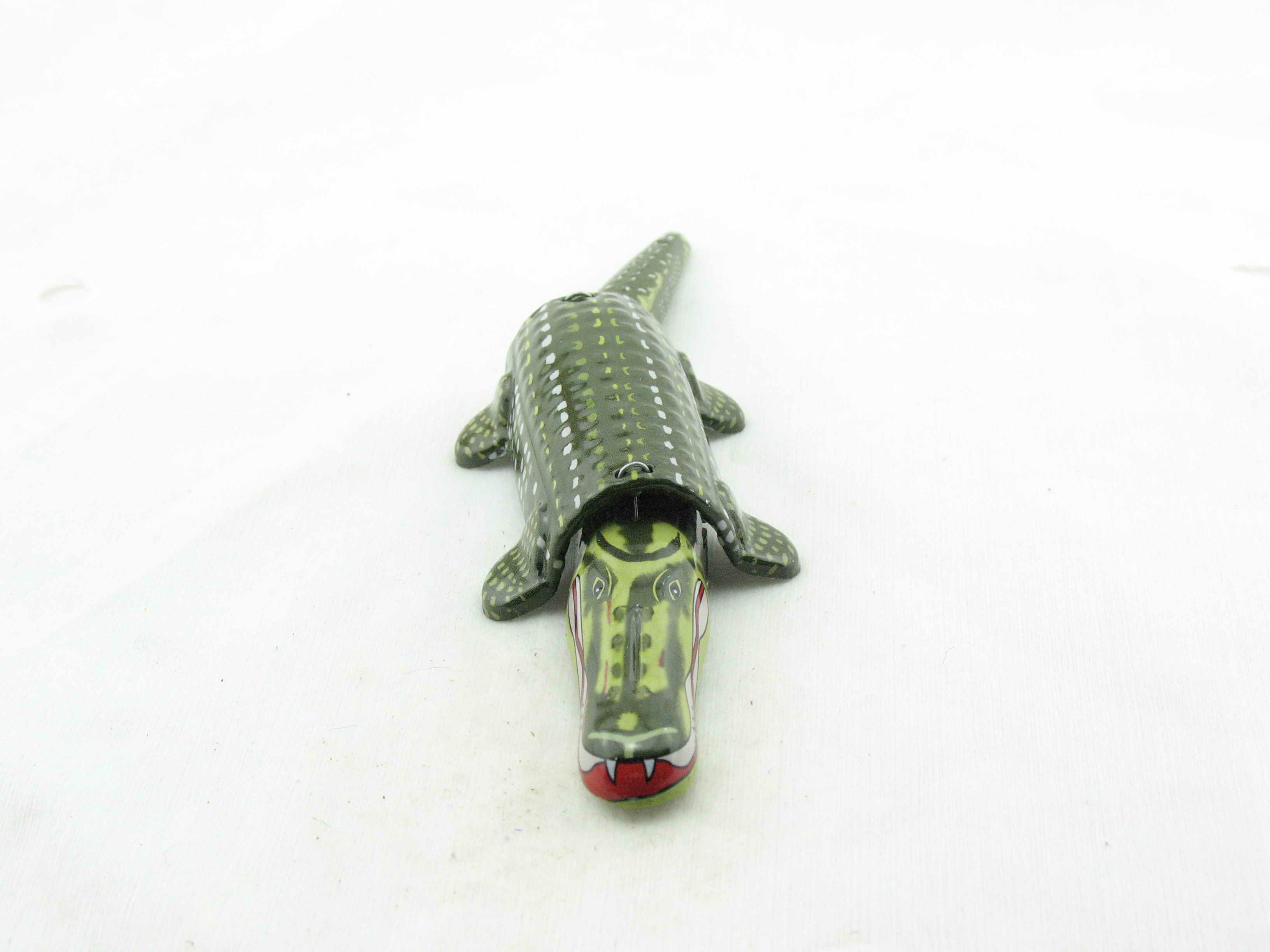 Blechspielzeug - Wackelkrokodil, Alligator als 'Wackeldackel'