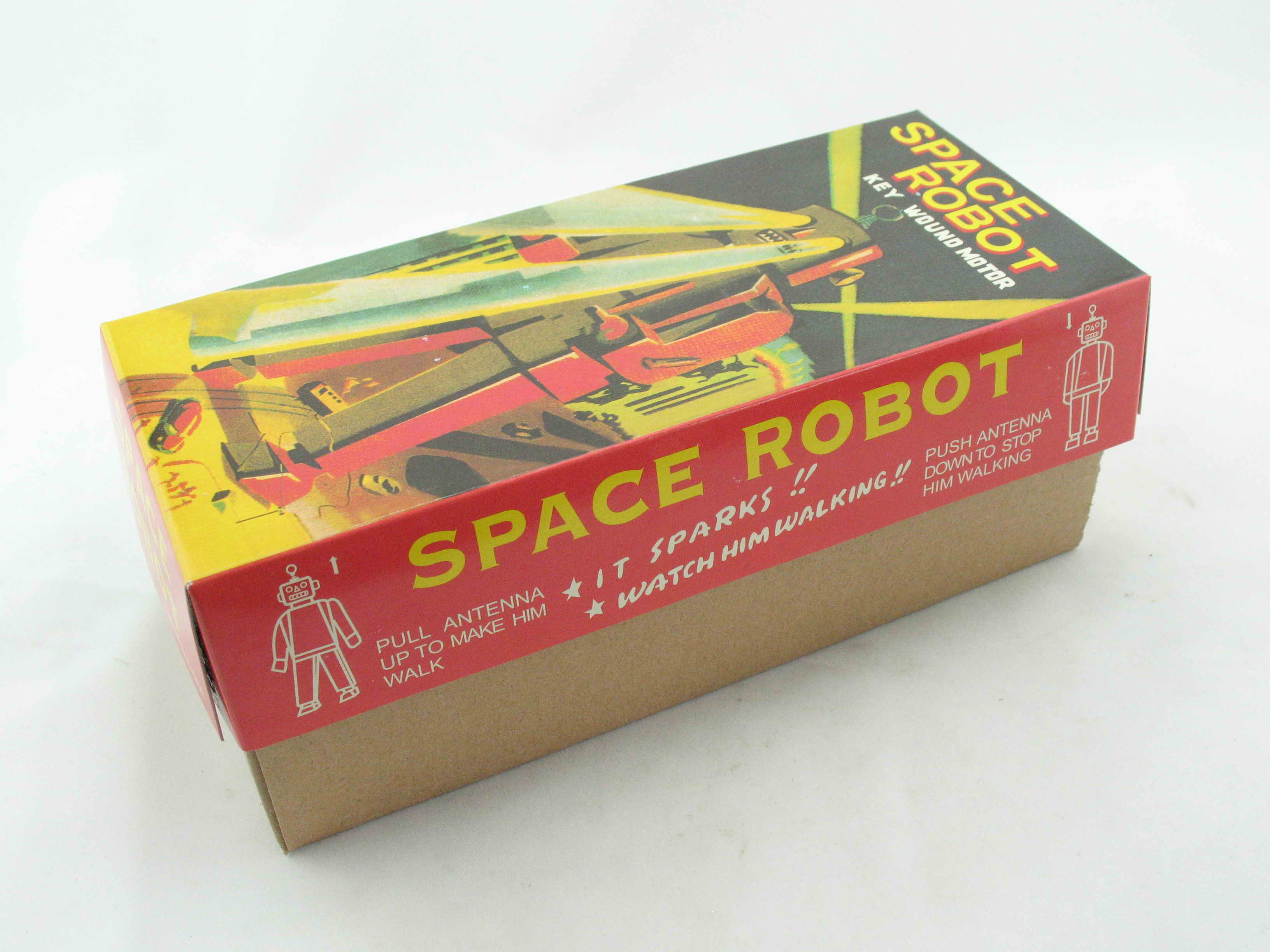 Blechspielzeug - Roboter Space Robot, 20 cm silber