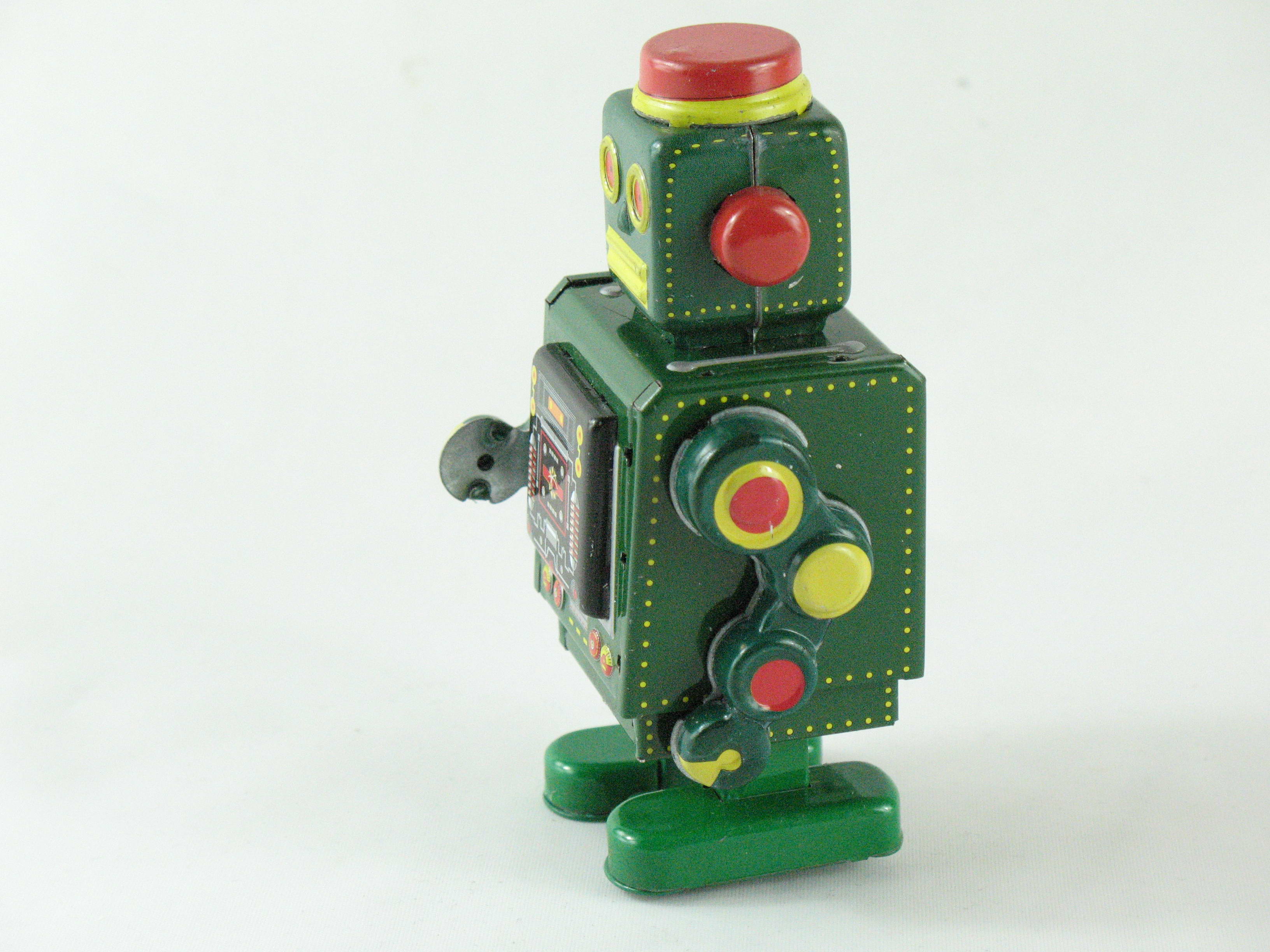 Blechspielzeug - Roboter grün