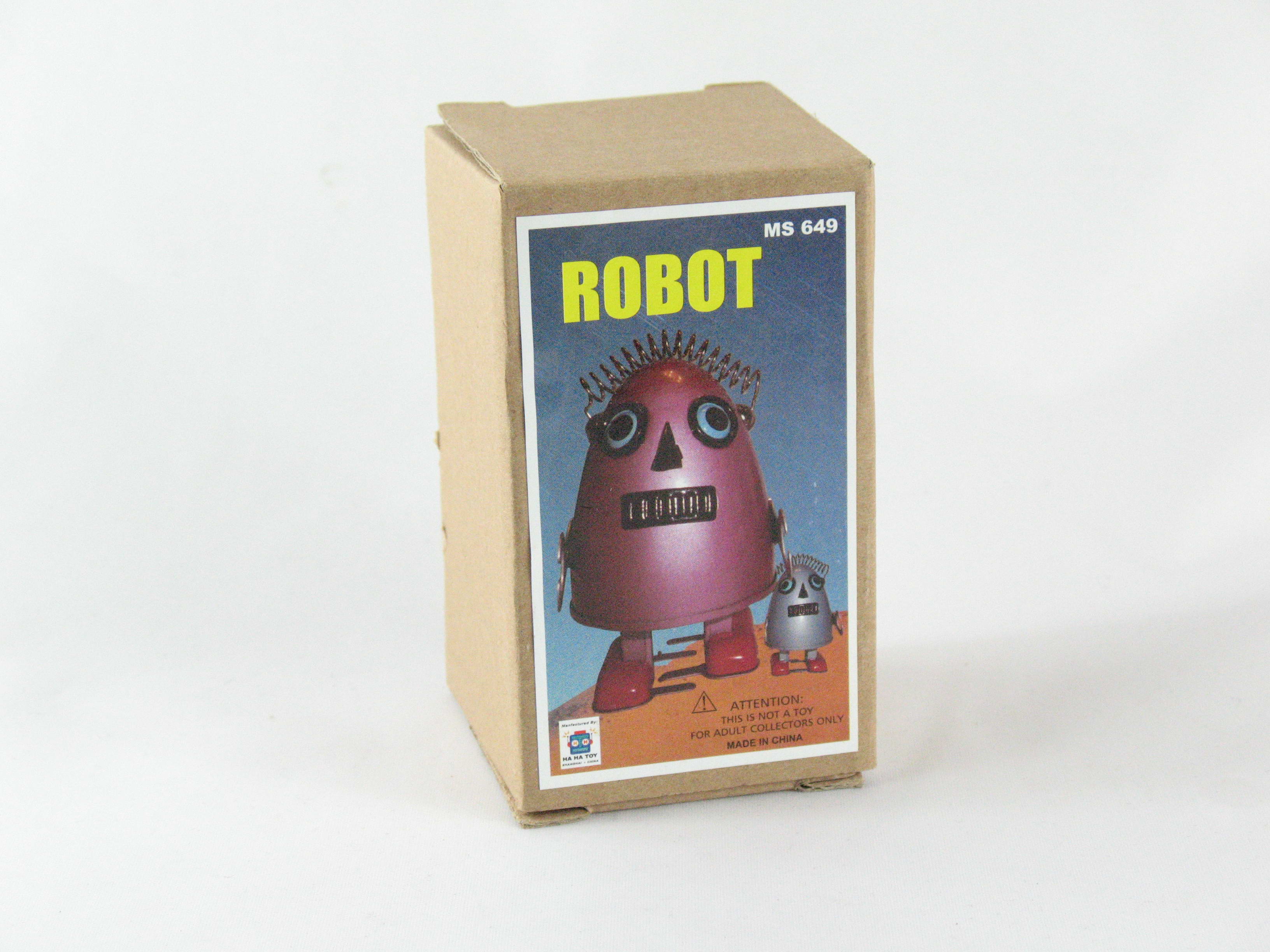 Blechspielzeug - Roboter EGG ROBOT, violett