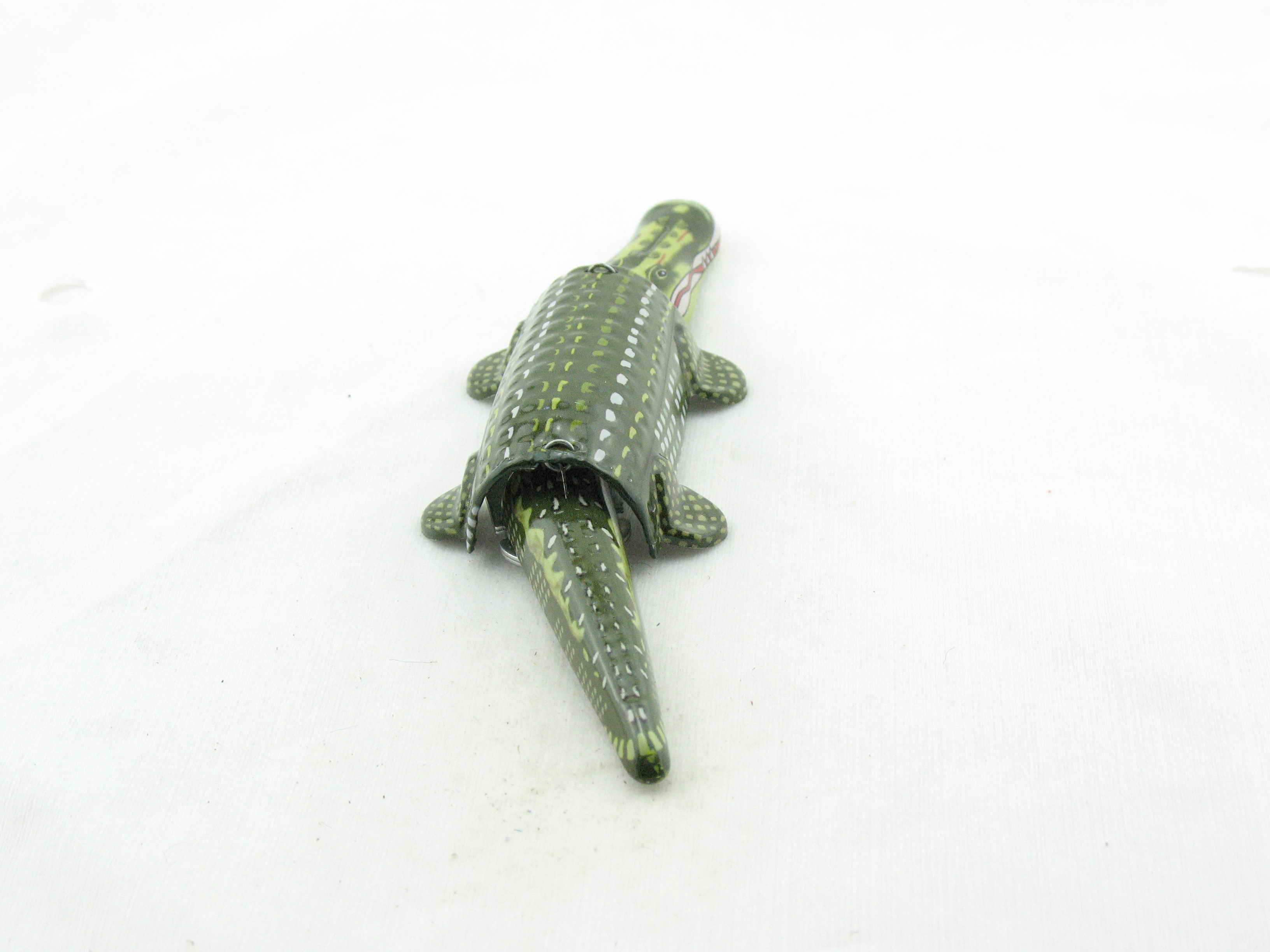 Blechspielzeug - Wackelkrokodil, Alligator als 'Wackeldackel'