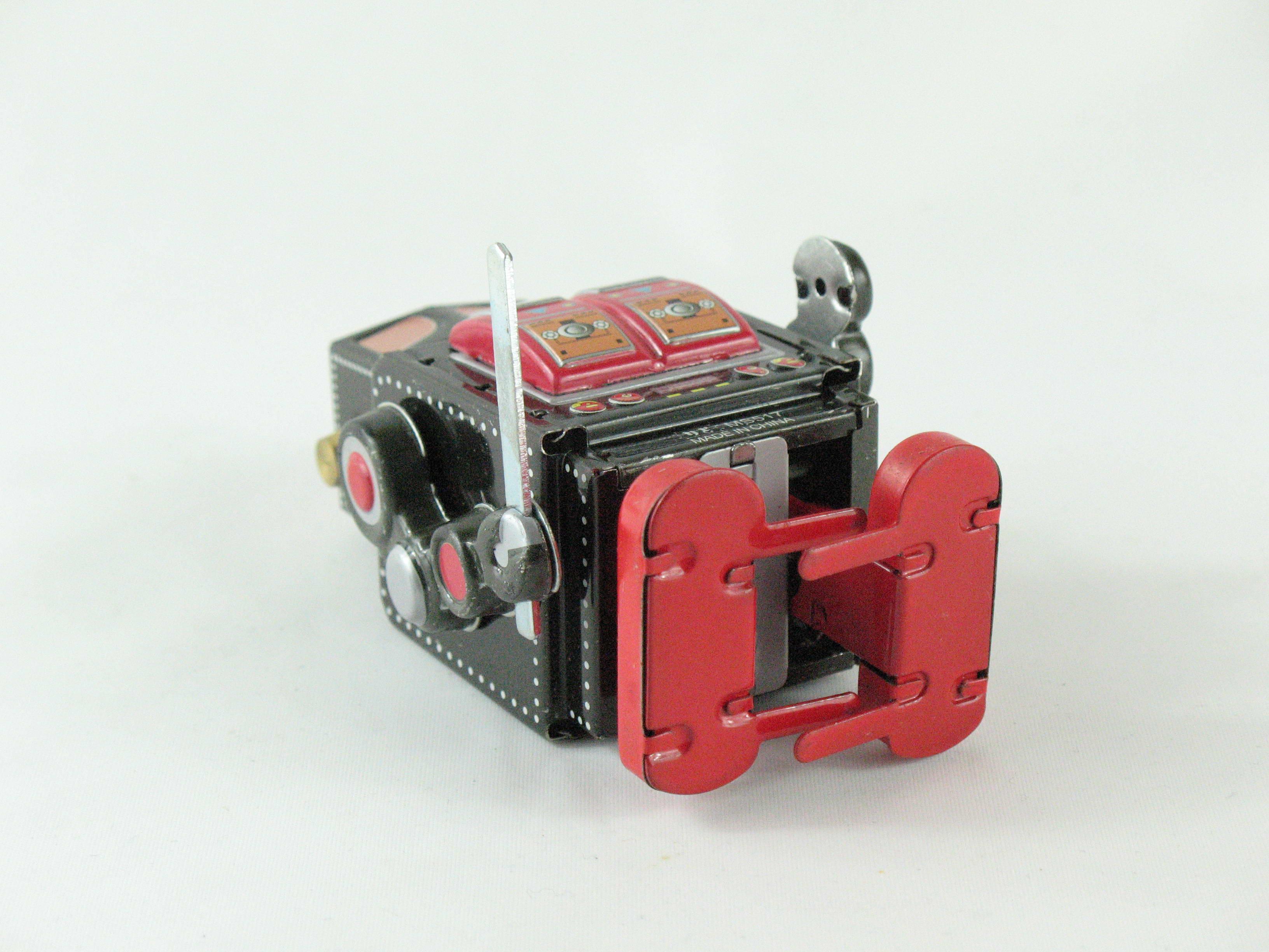 Blechspielzeug - Roboter schwarz - rot