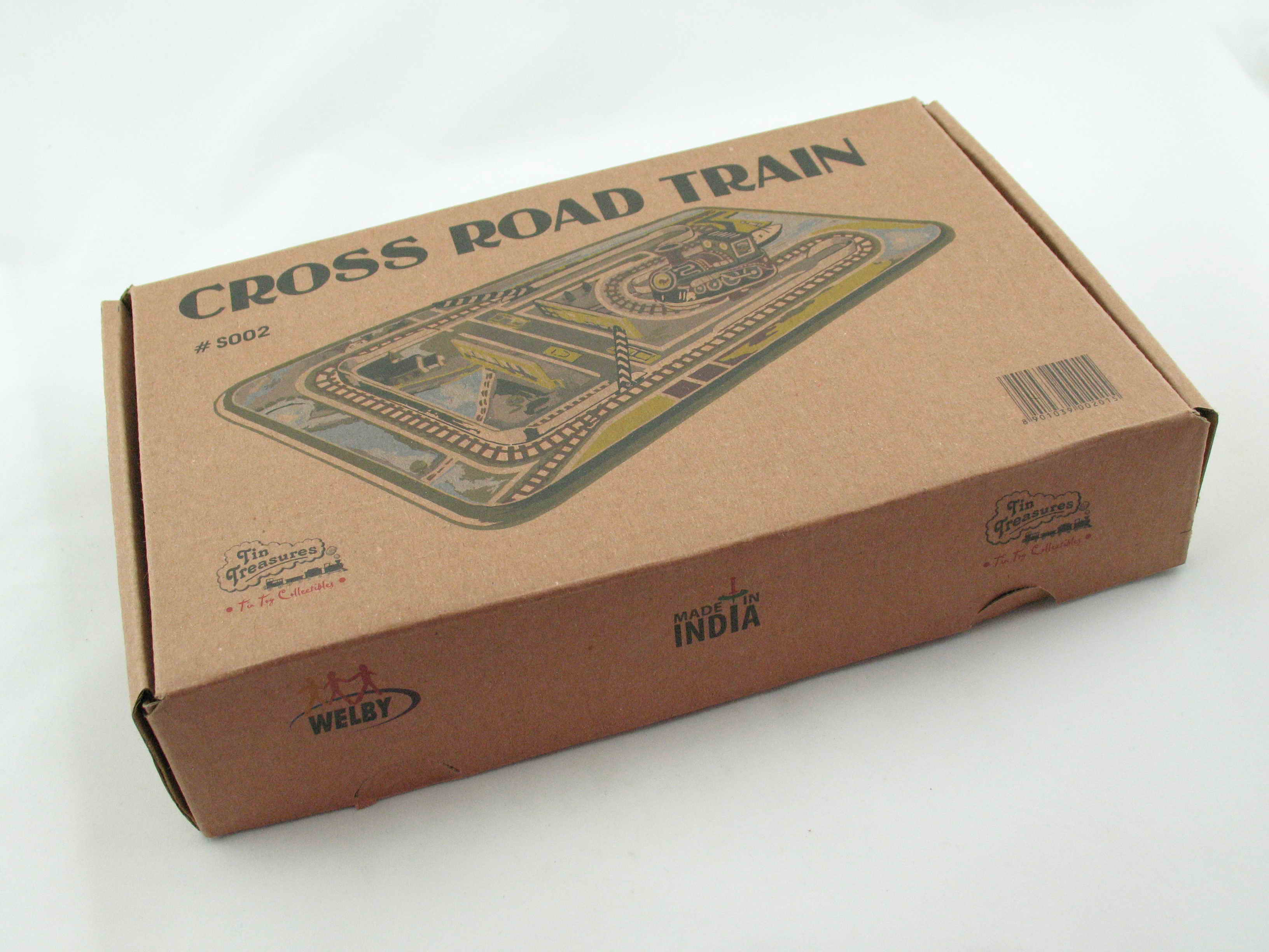 Blechspielzeug - Eisenbahn mit Schranke Magic Cross Road