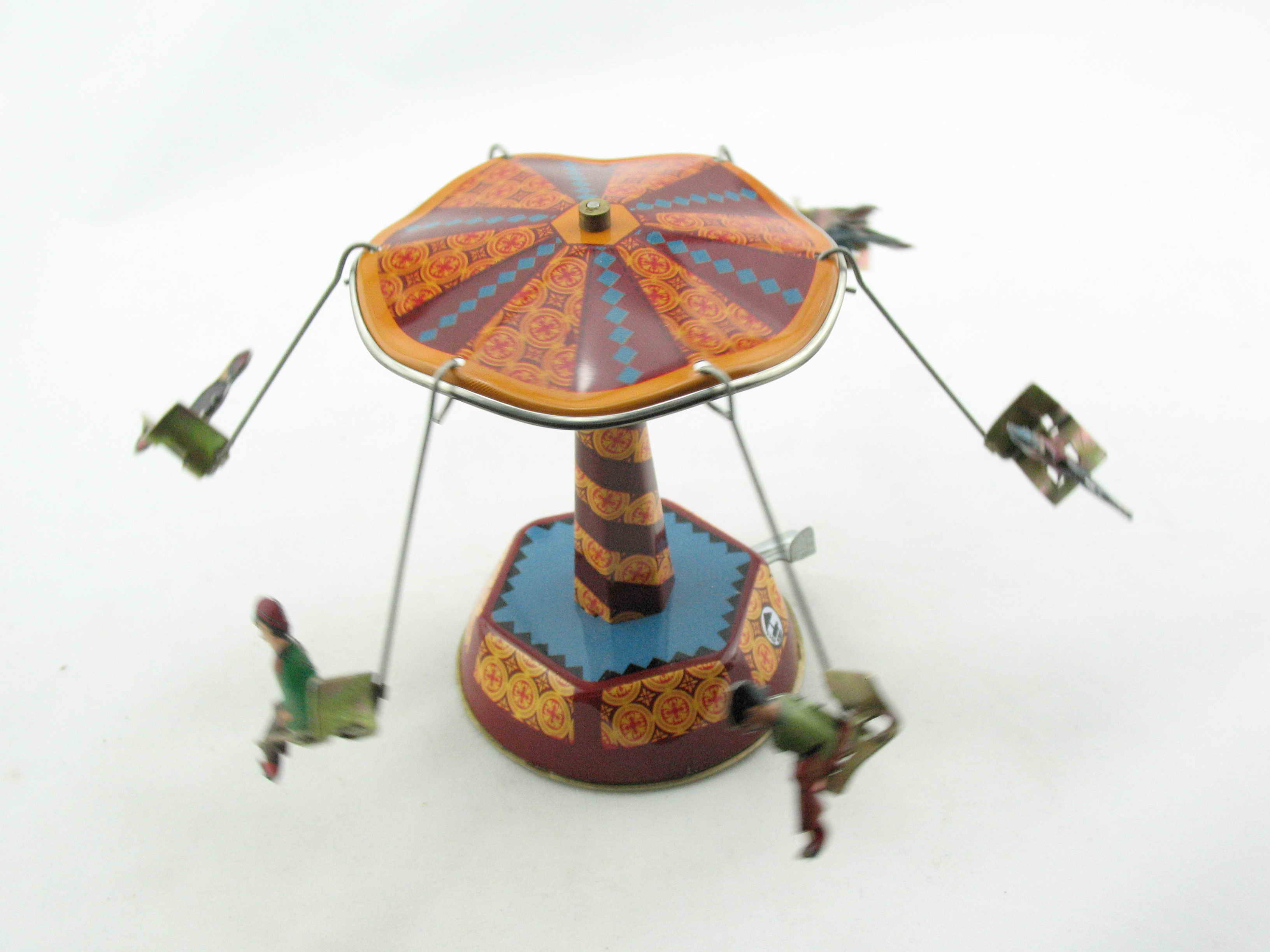 Blechspielzeug - Kleines Dachkarussell, Jahrmarkt, Design A
