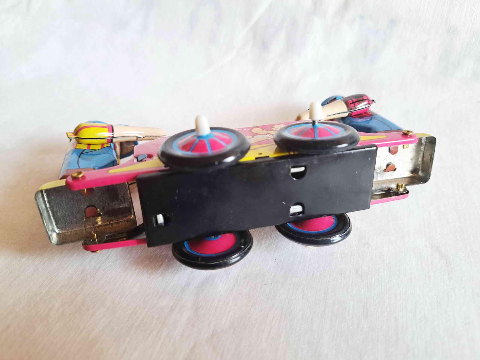 Blechspielzeug - Draisine mit 2 Arbeitern