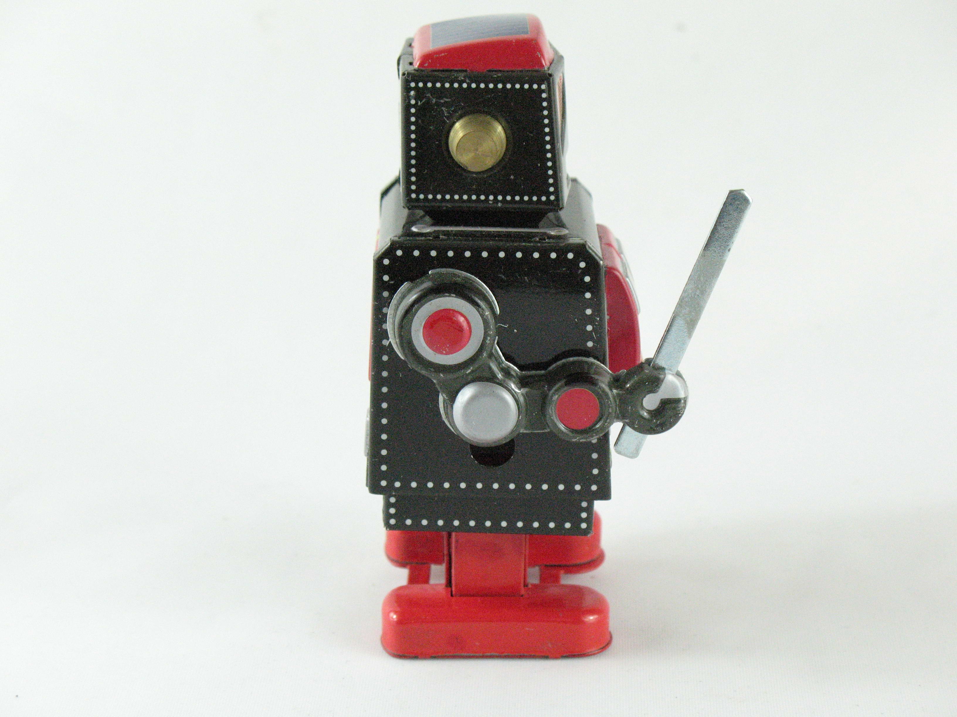 Blechspielzeug - Roboter schwarz - rot