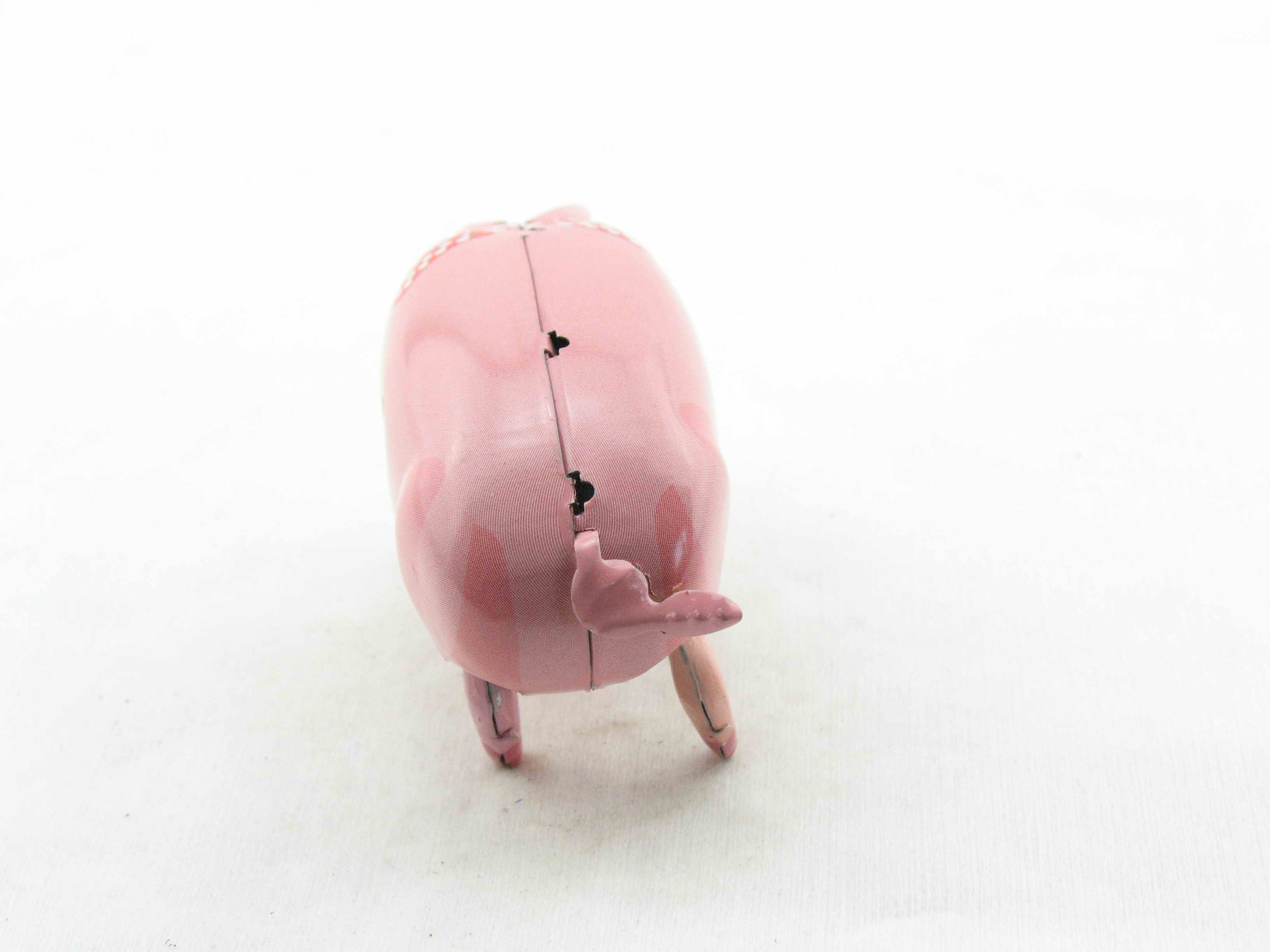 Blechspielzeug - Schwein Polly mit roter Schleife