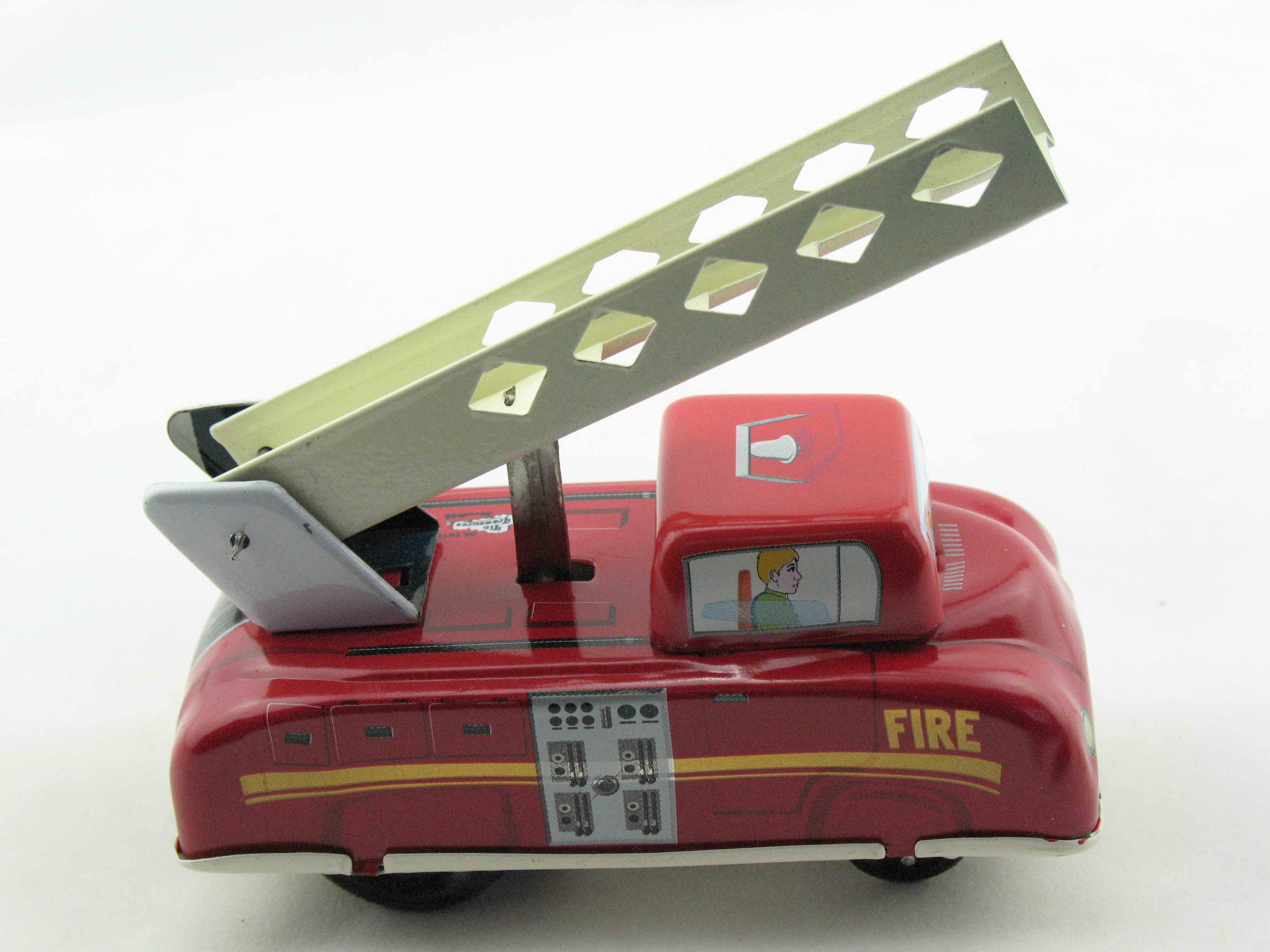 Blechspielzeug - Auto - Handdrückfeuerwehr