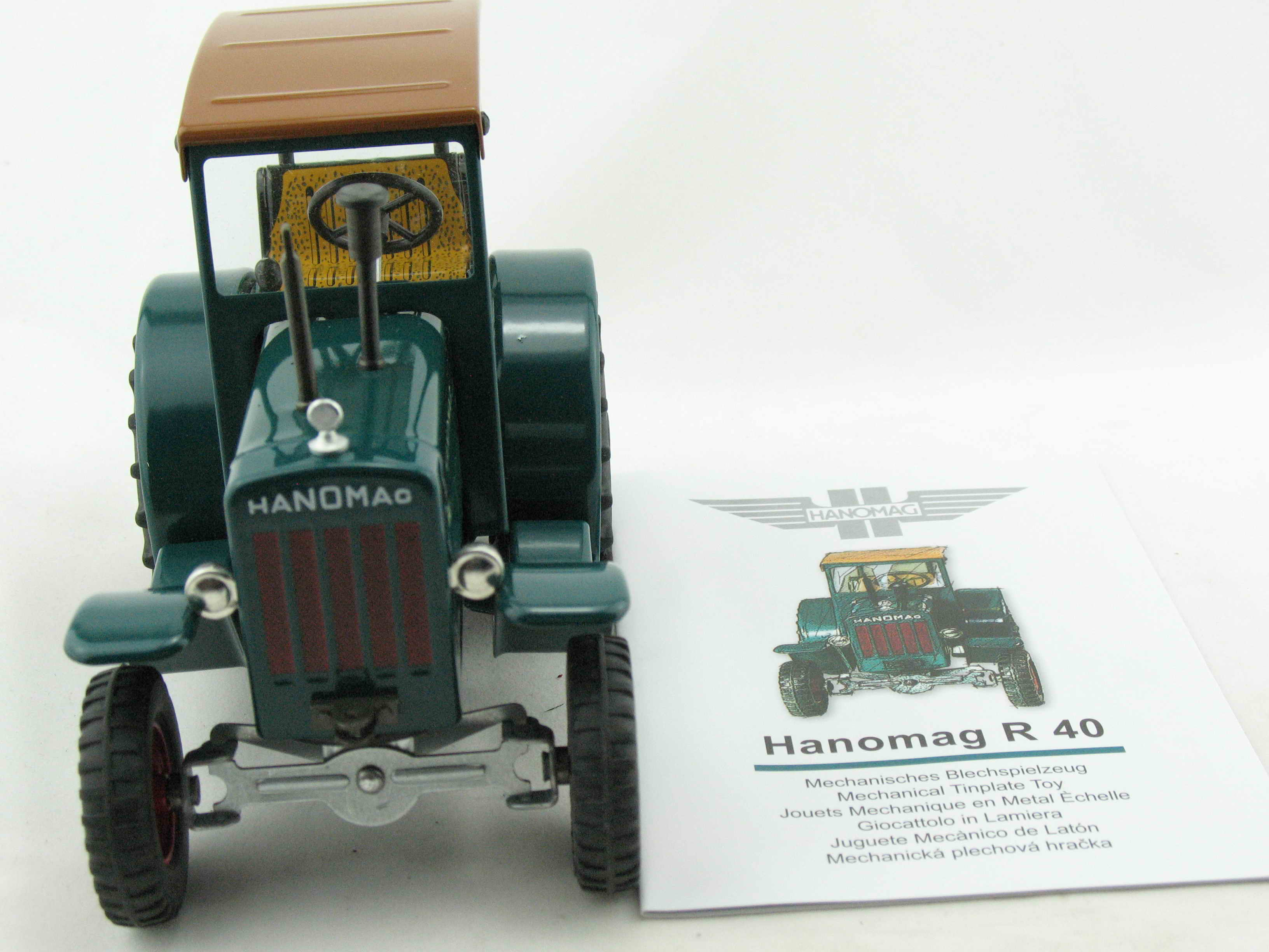 Traktor Hanomag R40, türkis, Neuheit 2015, von KOVAP - Blechspielzeug