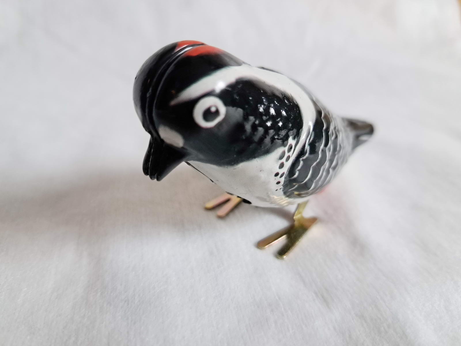 Blechspielzeug - Pickvogel zum Aufziehen, schwarz