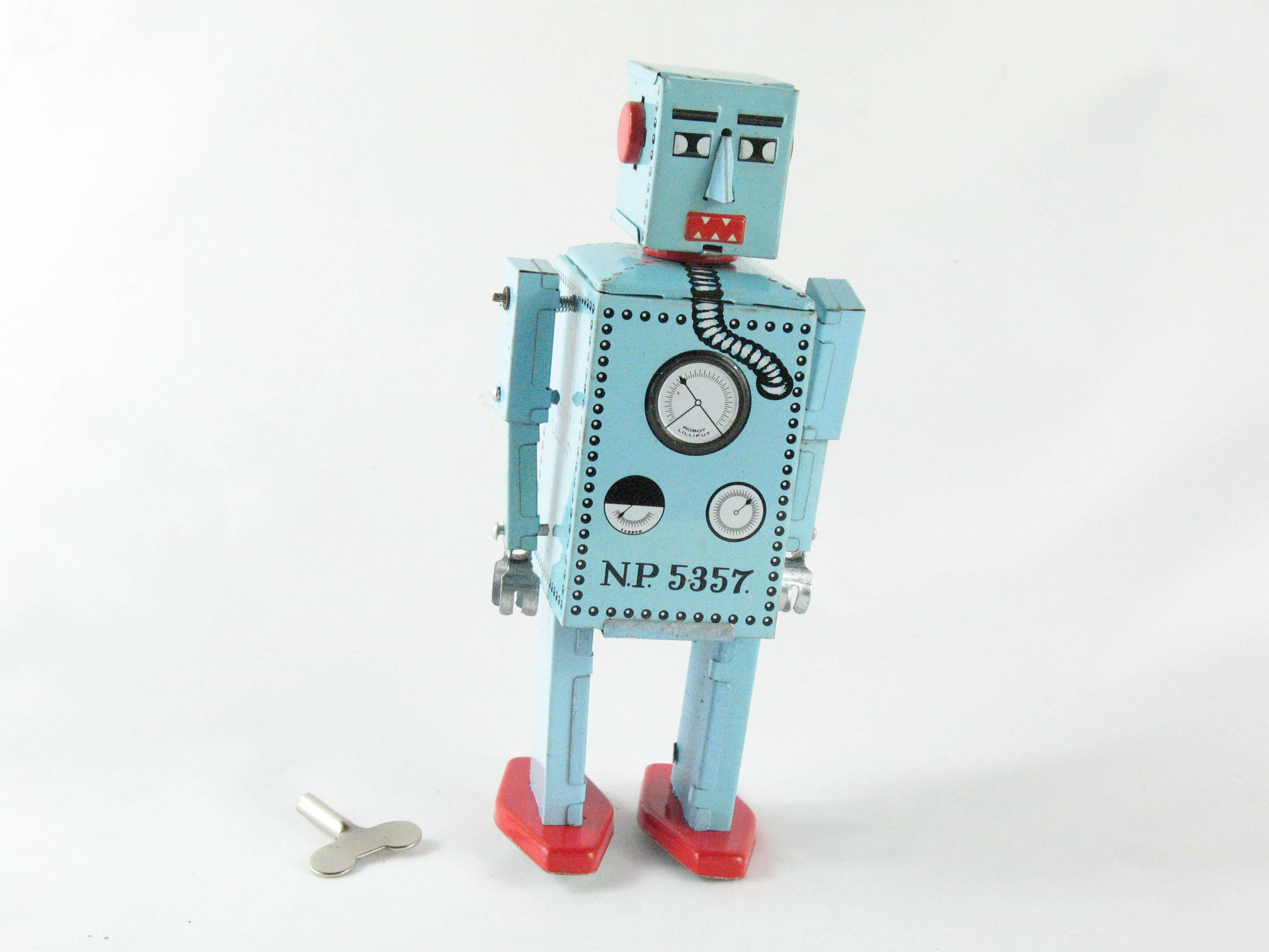Blechspielzeug - Roboter Lilliput blau