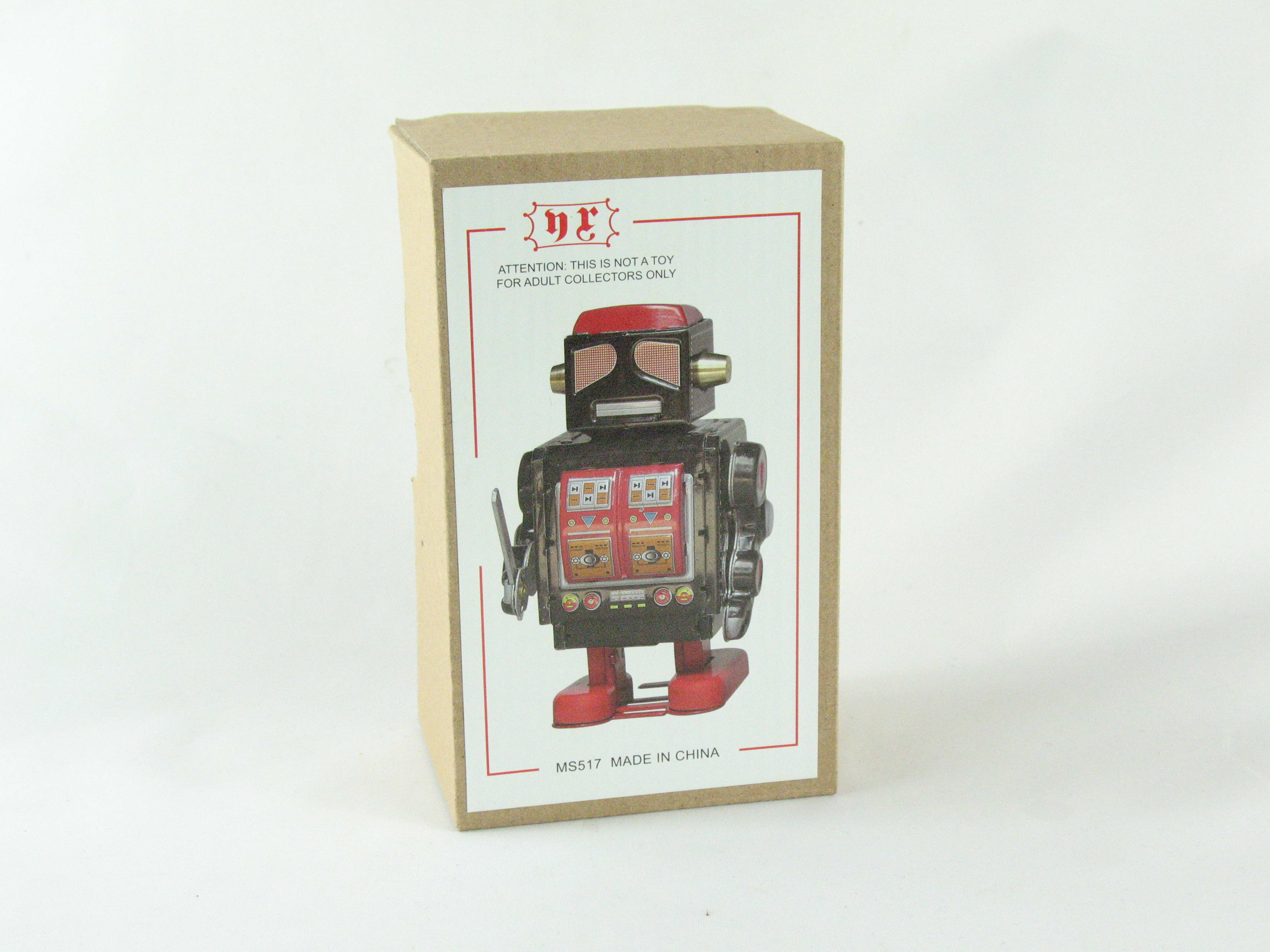 Blechspielzeug - Roboter schwarz - rot