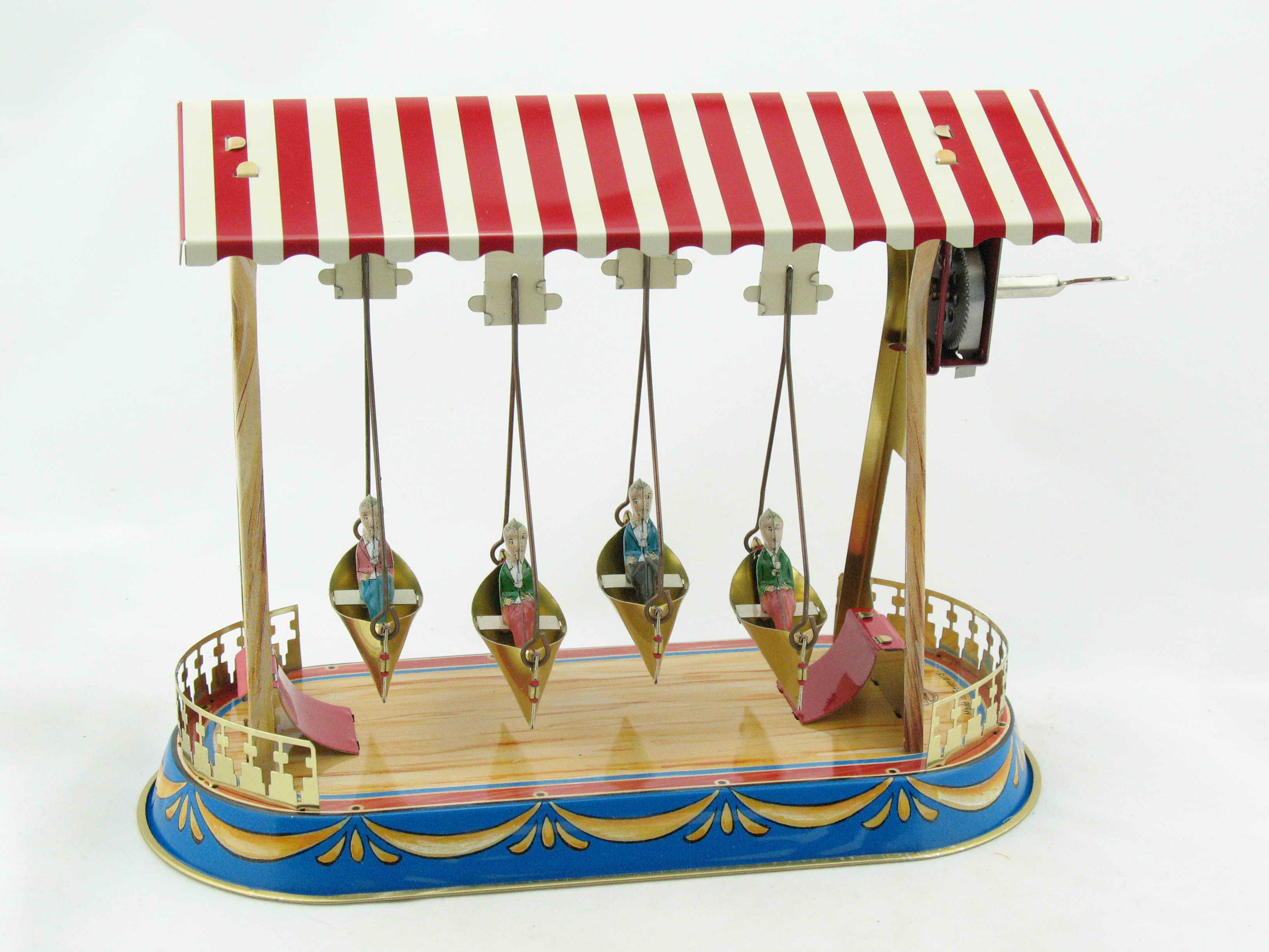Blechspielzeug - Barock-Schiffschaukel, made in Germany