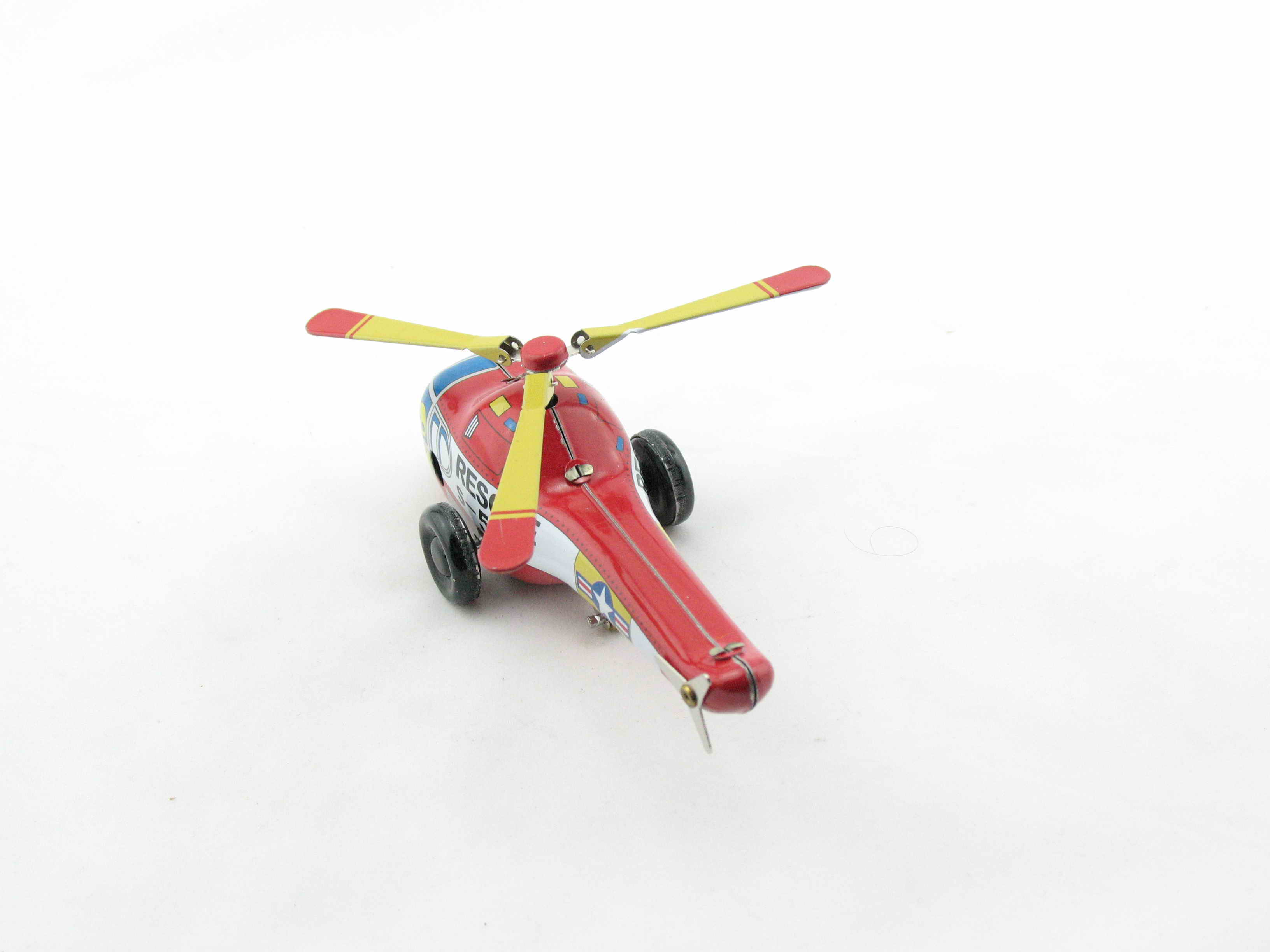 Blechspielzeug - Rescue Helikopter, klein mit Uhrwerk