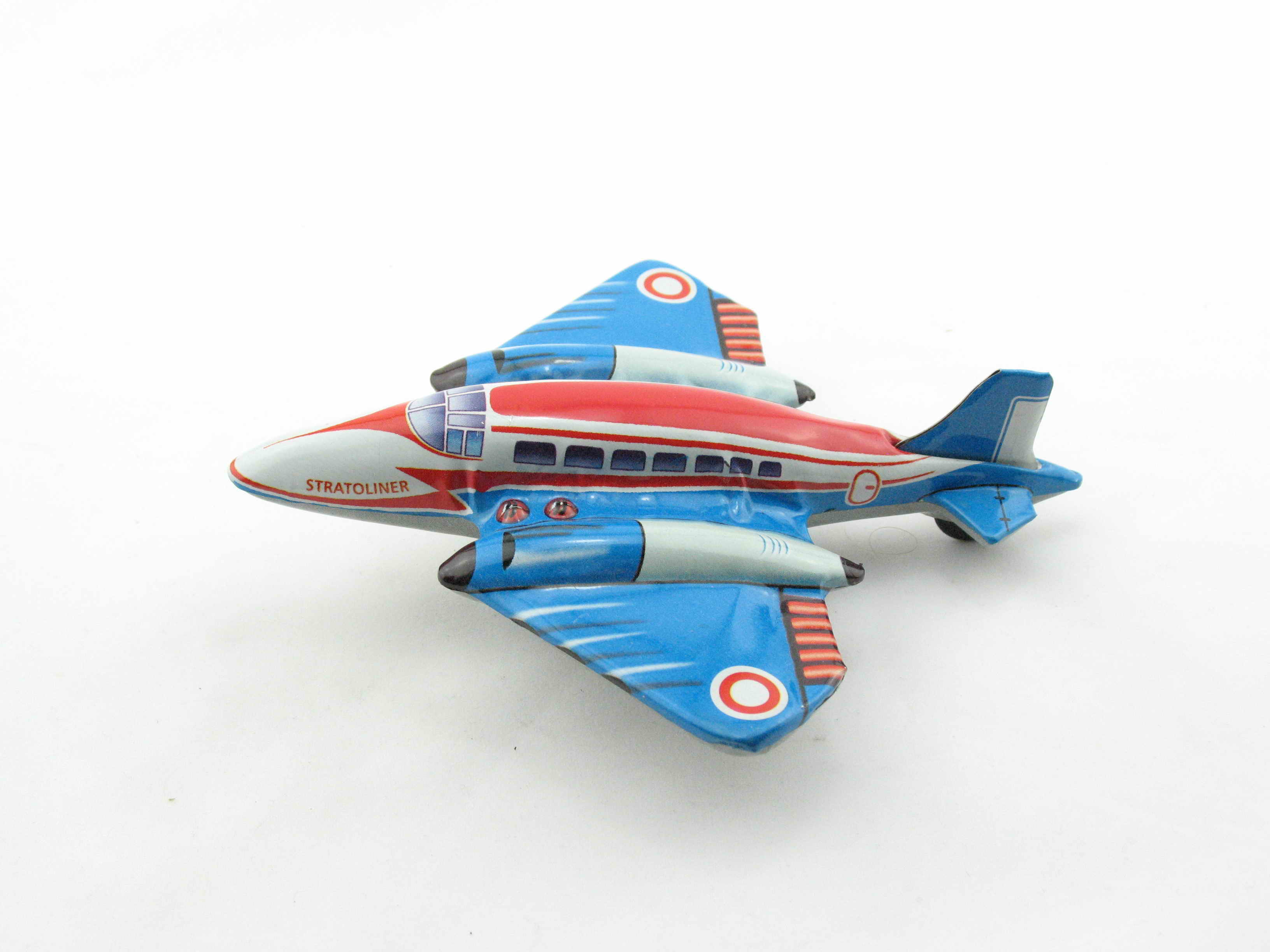 Blechspielzeug - Flugzeug Stratoliner mit Friktionsantrieb