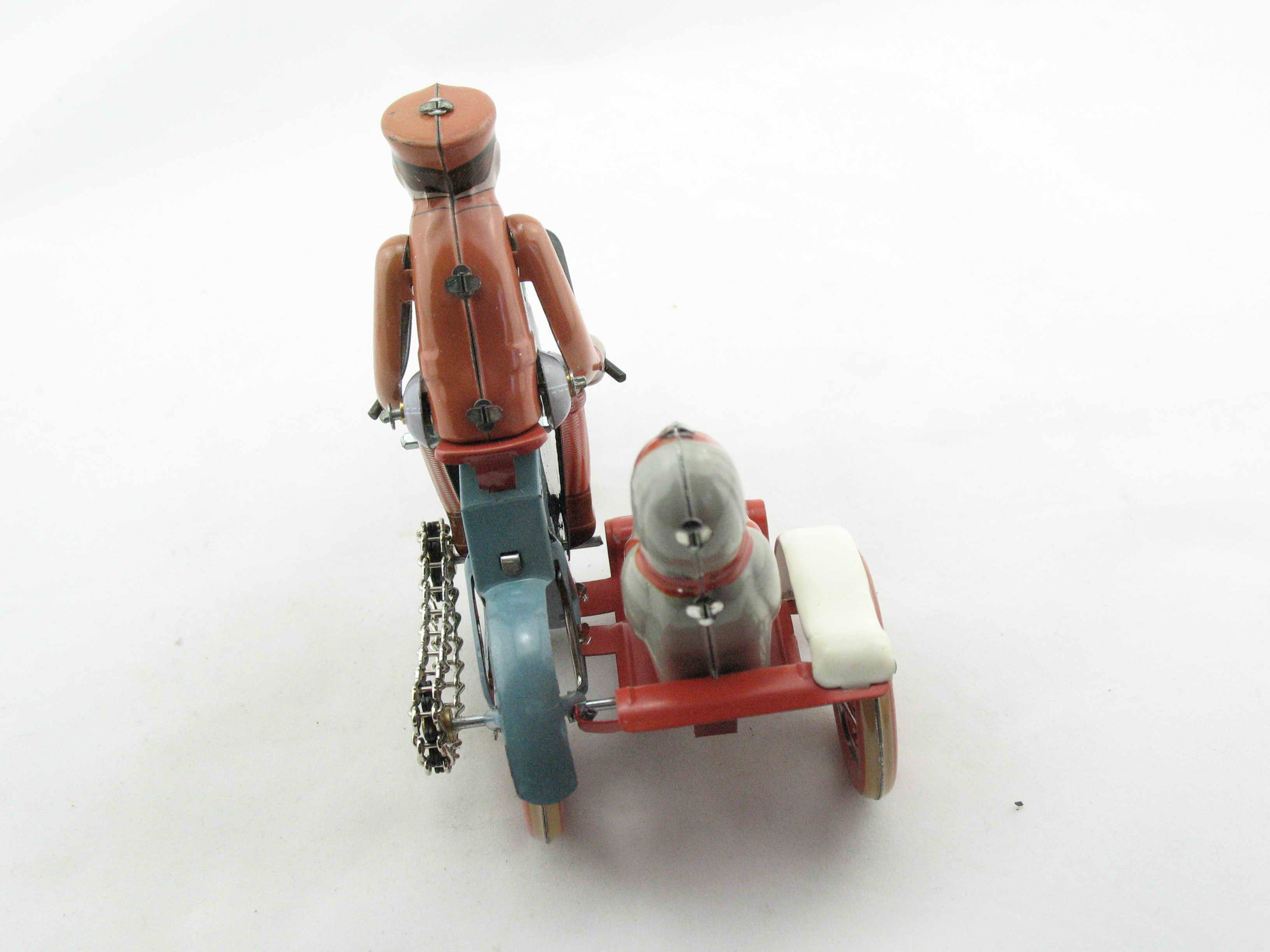 Blechspielzeug - Motorraddroschke