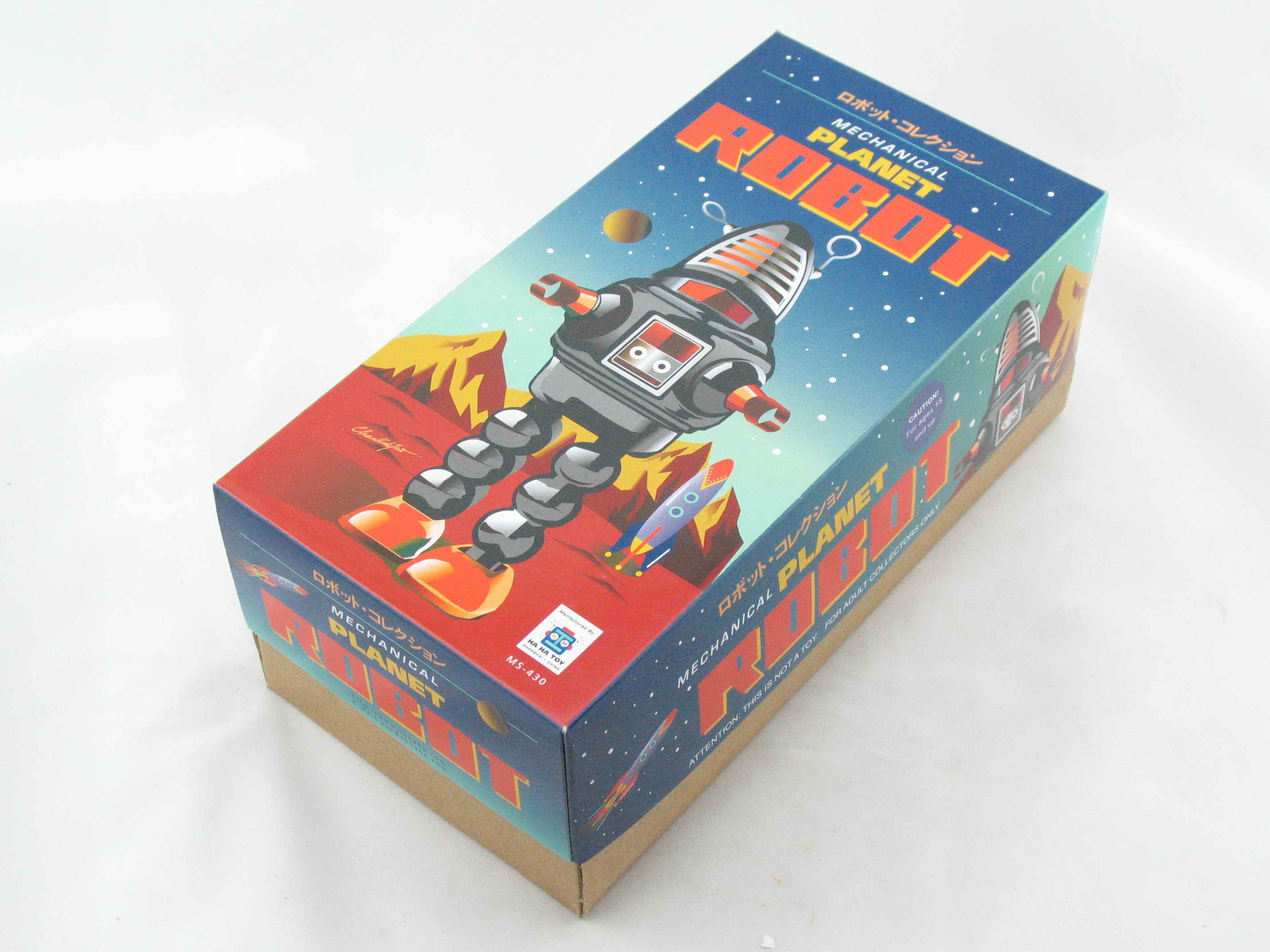 Blechspielzeug - Roboter, Planet Robot rot