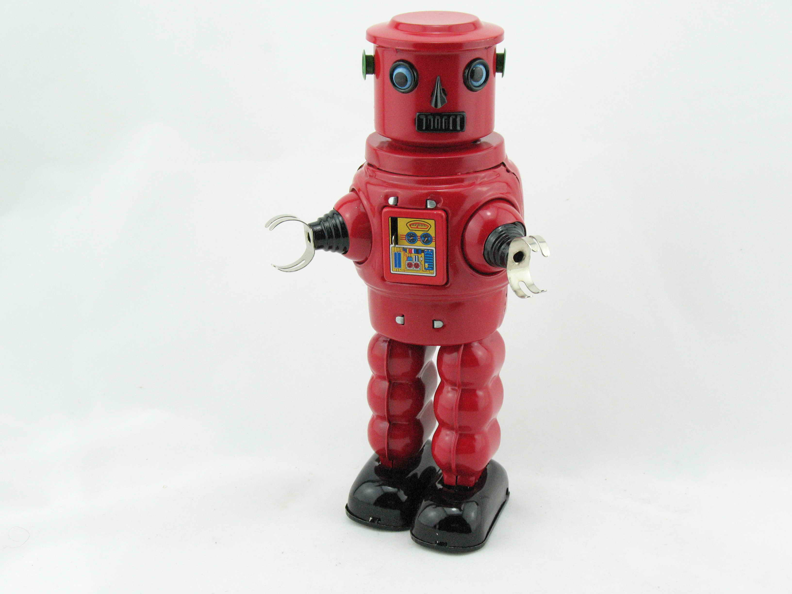 Blechspielzeug - Roby Robot rot