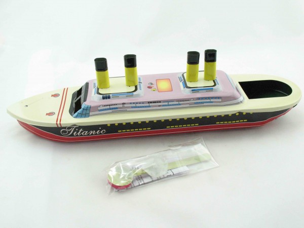 Blechspielzeug - Kerzenboot, Pop Pop Boat, Dampfboot TITANIC