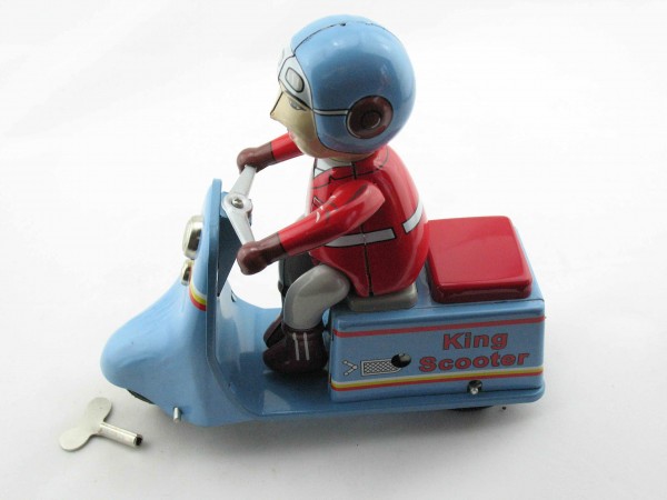 Blechspielzeug - Motorrad King Scooter