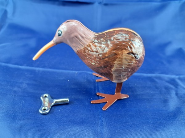 Blechspielzeug - Blechvogel - pickender Kiwi