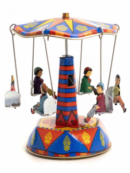 Blechspielzeug - Kleines Dachkarussell, Jahrmarkt, Design C