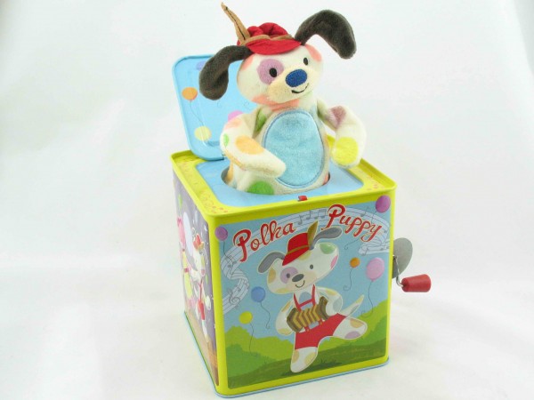Blechspielzeug - Jack in the Box POLKA PUPPY