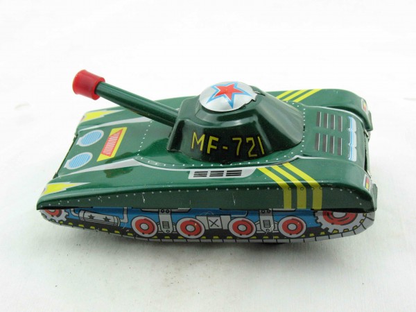 Blechspielzeug - Panzer MF-721 mit Fahrer