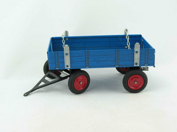 Traktor Anhänger blau, für Eilbulldog, Neuheit 2015 von KOVAP - Blechspielzeug