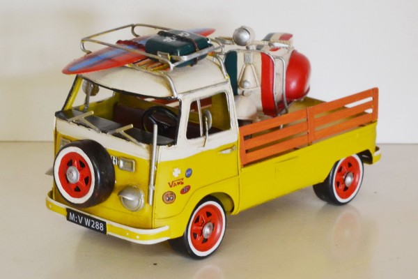 Blechmodell - Transporter mit Motorroller