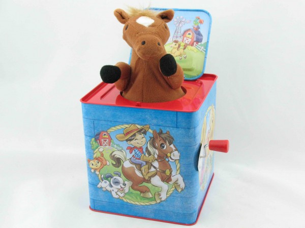 Blechspielzeug - Jack in the Box Pony, Poppin' Pony