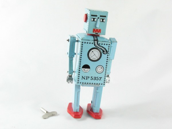 Blechspielzeug - Roboter Lilliput blau