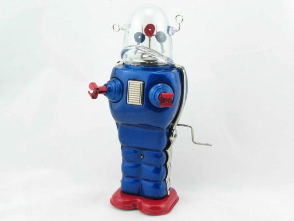 Blechspielzeug - Roboter Space Trooper, groß, blau