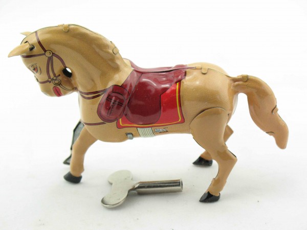 Blechspielzeug - Pferd aus Blech Palomino